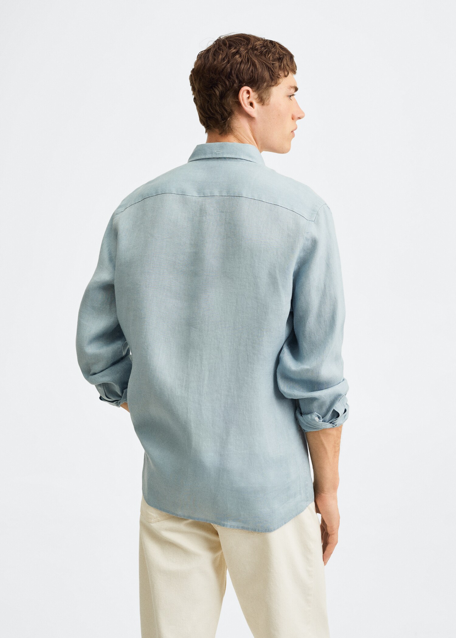 Camisa slim fit 100% lino - Reverso del artículo
