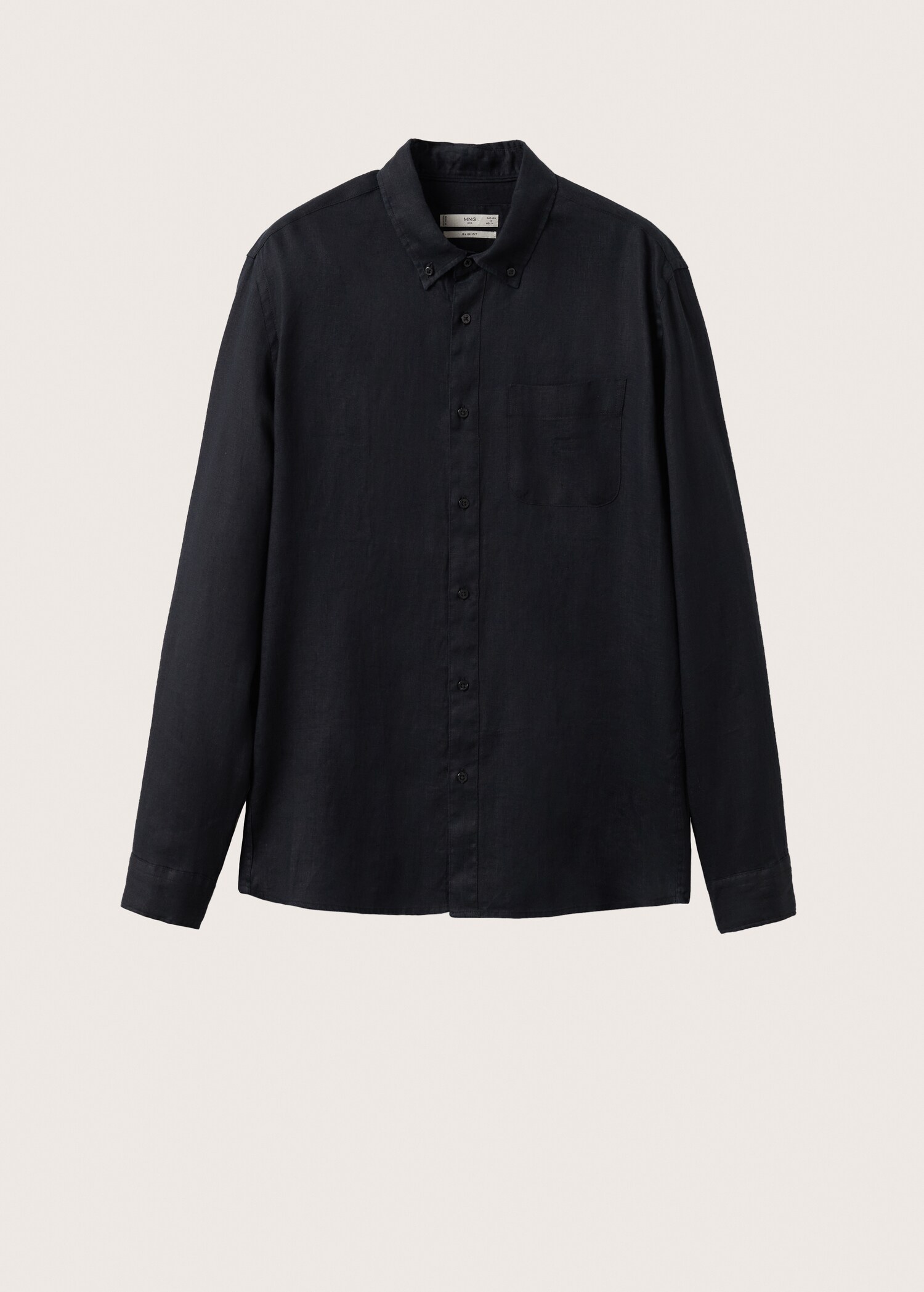 100% linen slim-fit shirt - Article without model