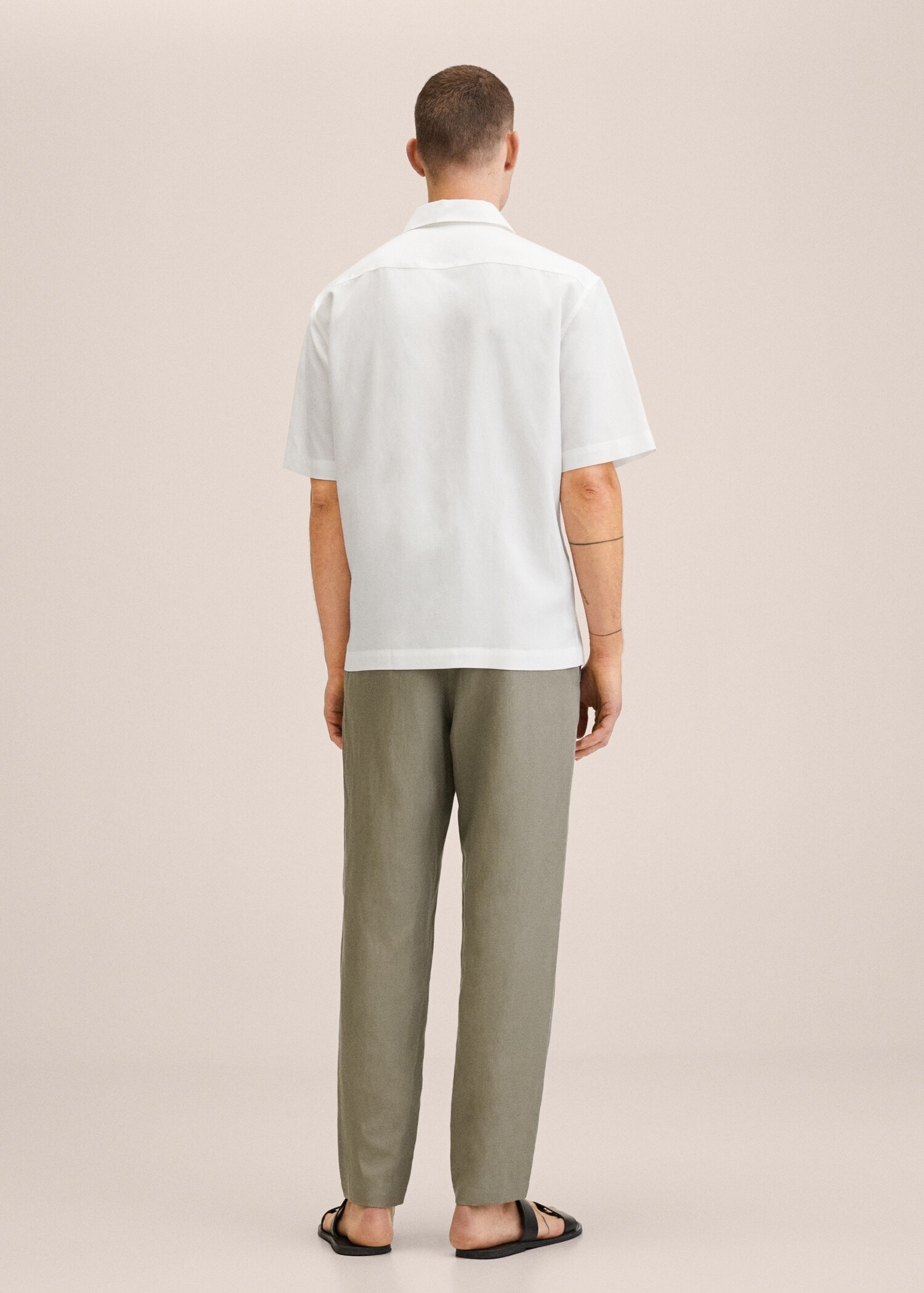 Camisa lyocell lino bowling - Reverso del artículo