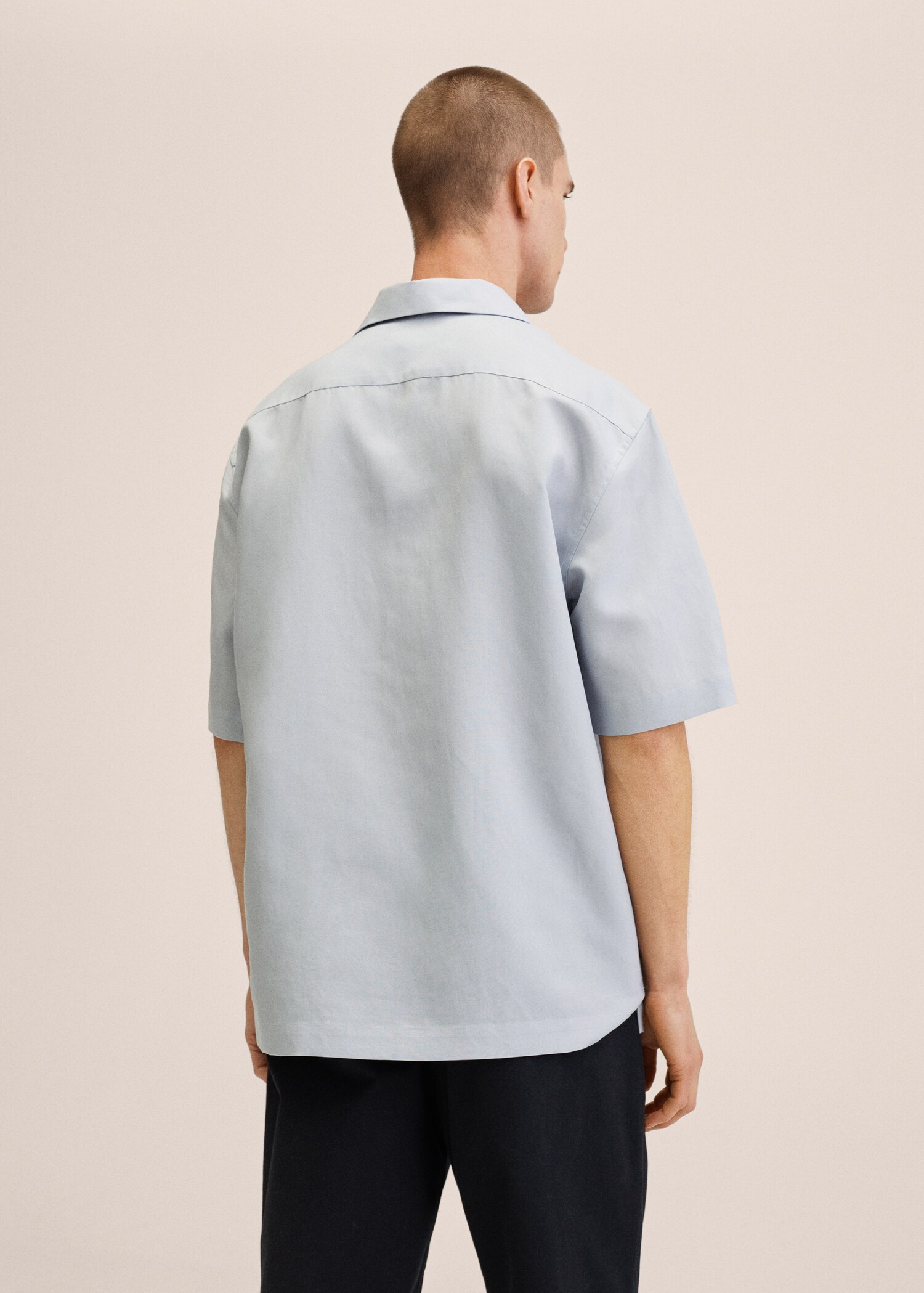 Camisa lyocell lino bowling - Reverso del artículo