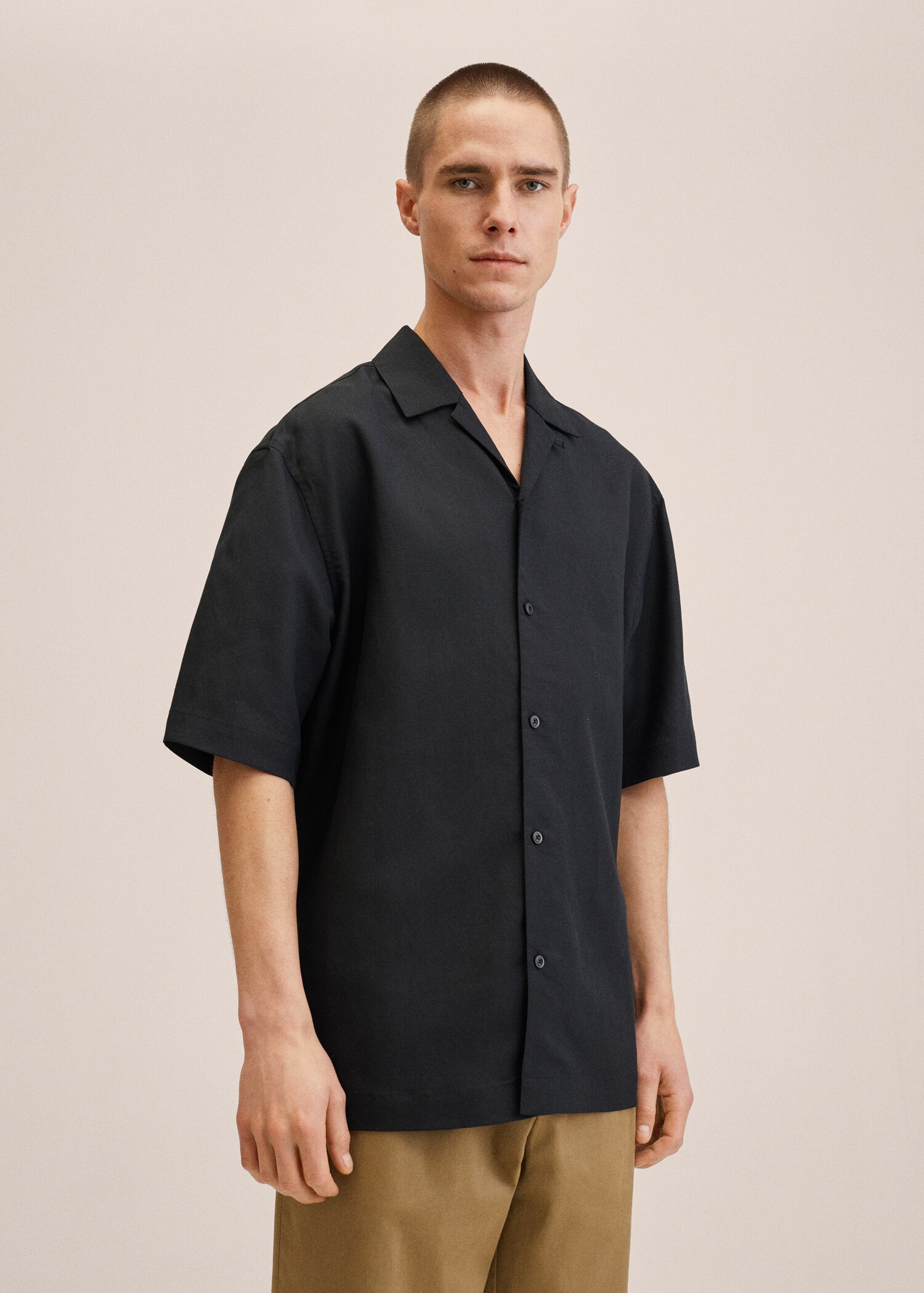 Camisa lyocell lino bowling - Plano medio