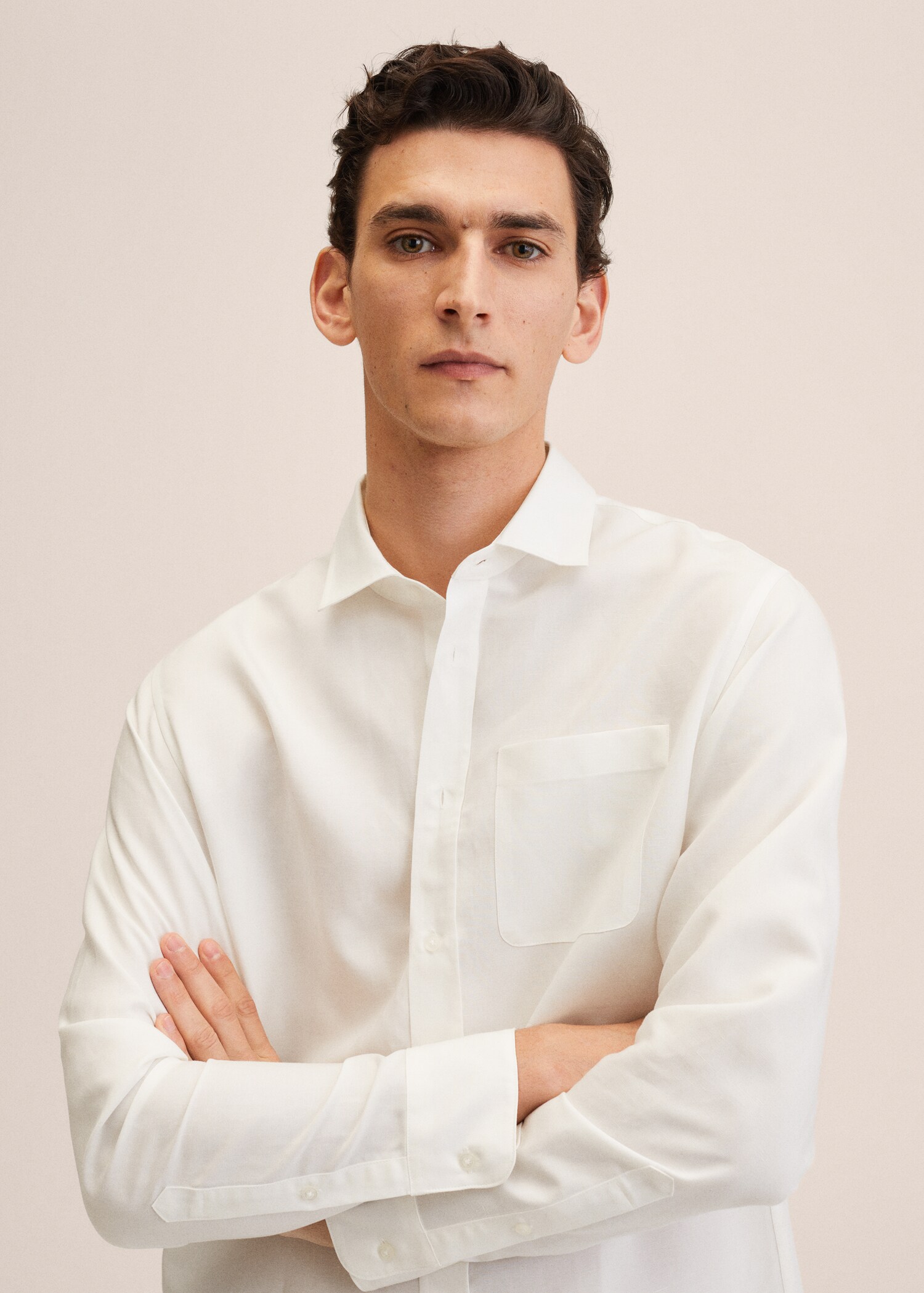 Camisa lyocell lino bolsillo - Detalle del artículo 1
