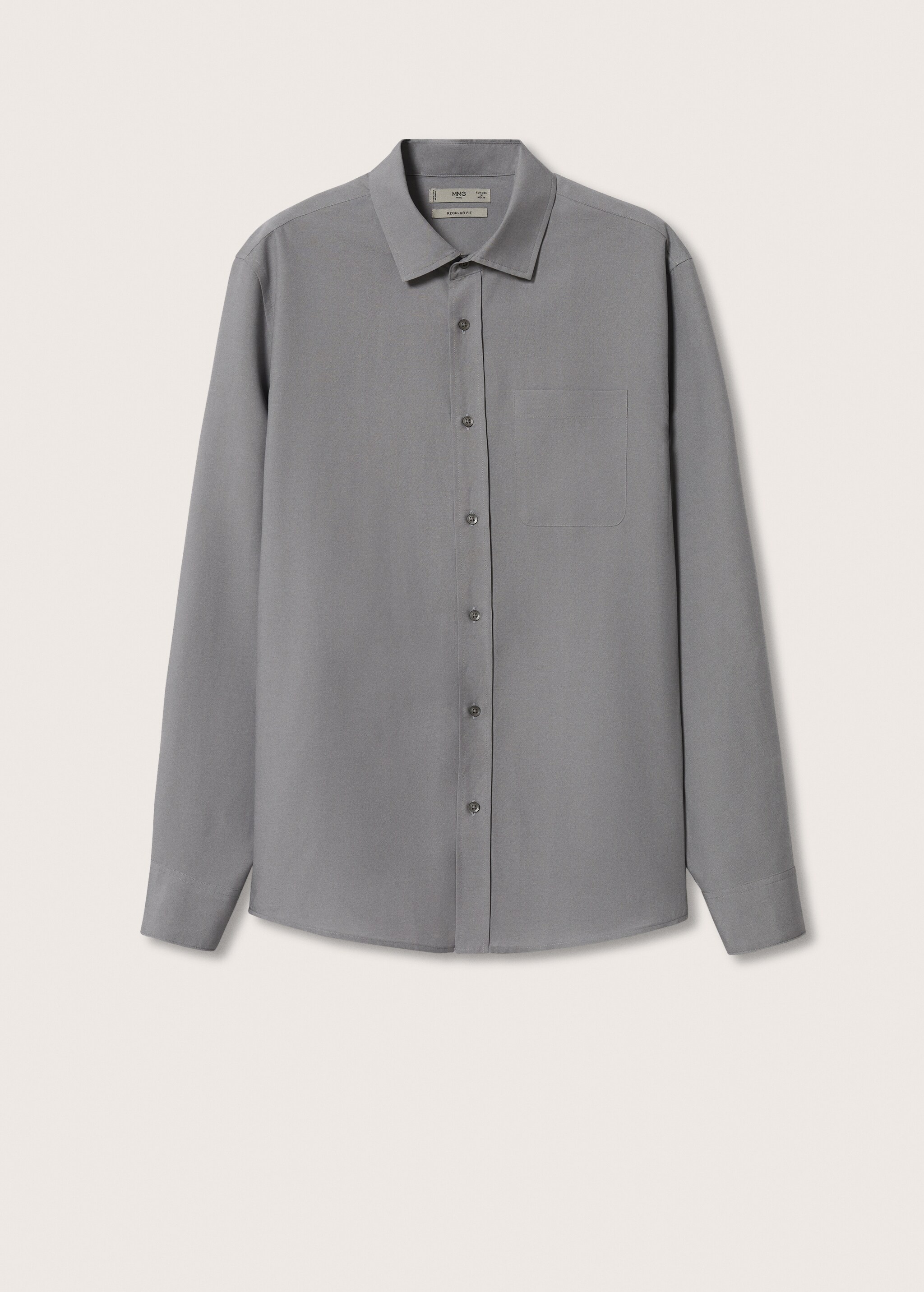 Linen lyocell shirt with pocket - Article without model
