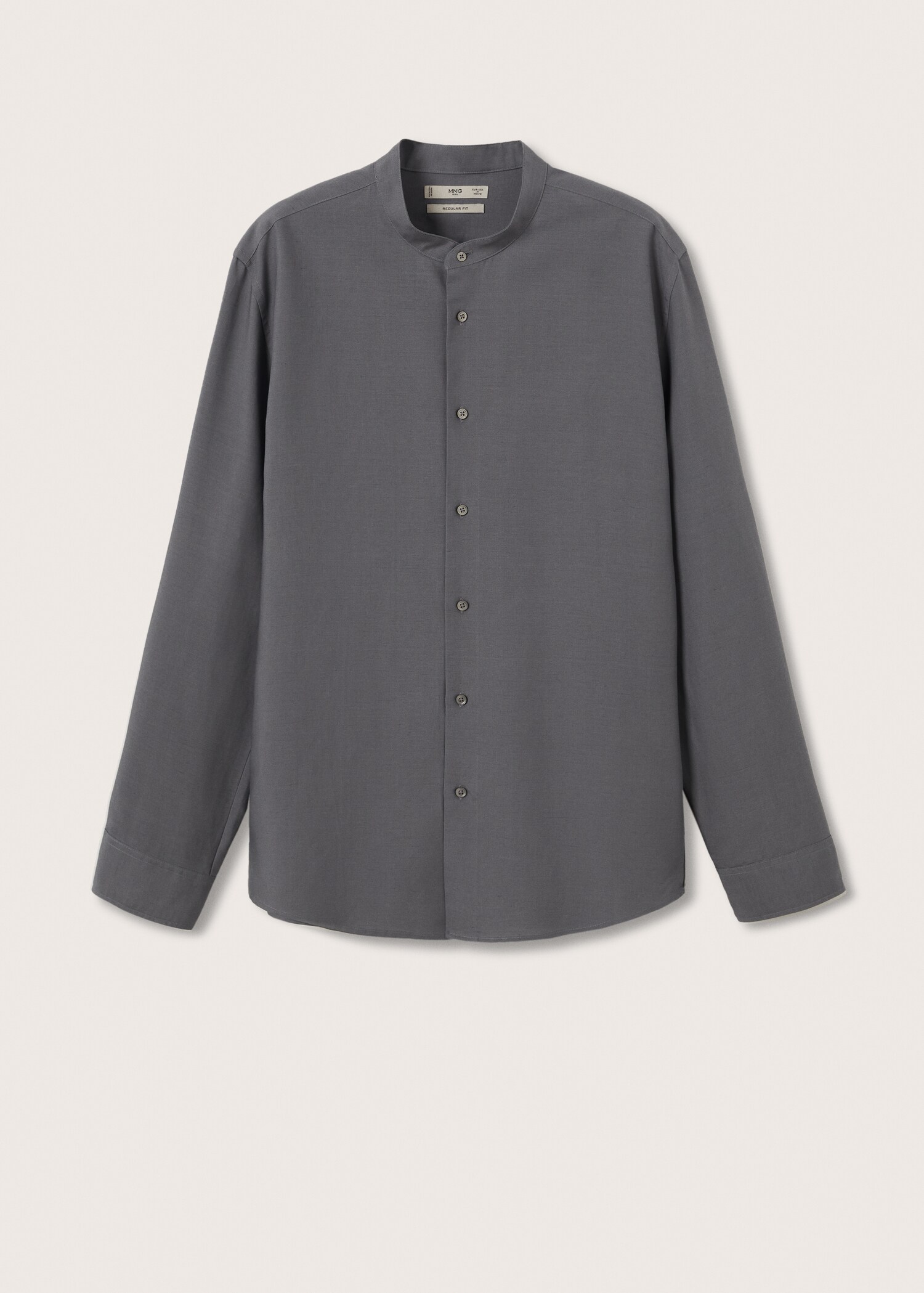 Chemise Lyocell lin col mao - Article sans modèle