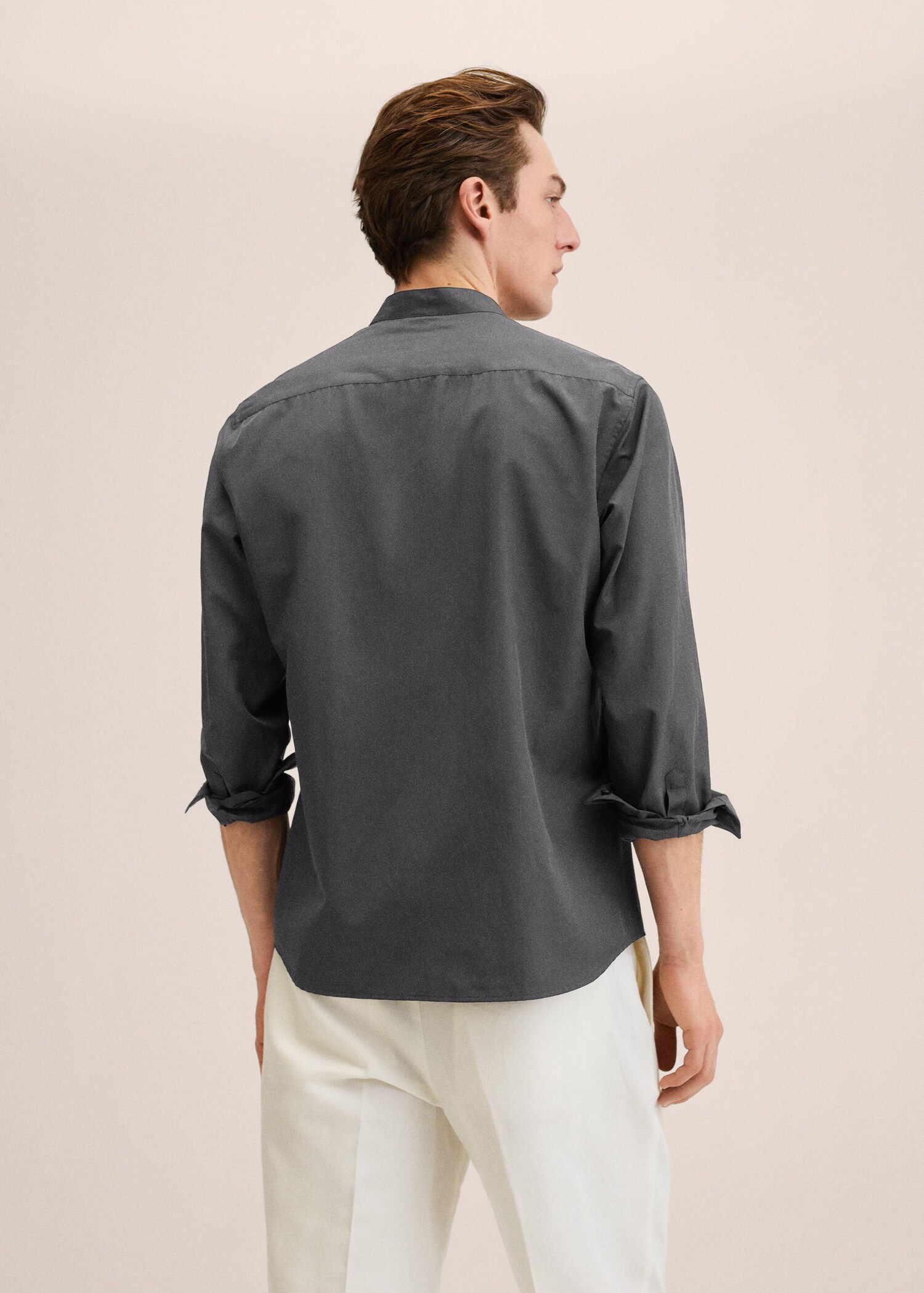 Chemise Lyocell lin col mao - Verso de l’article