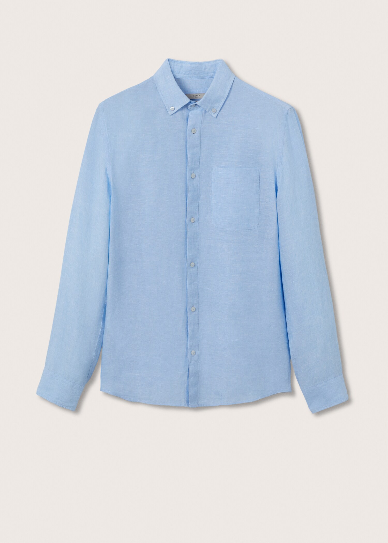 100% linen slim-fit shirt - Article without model
