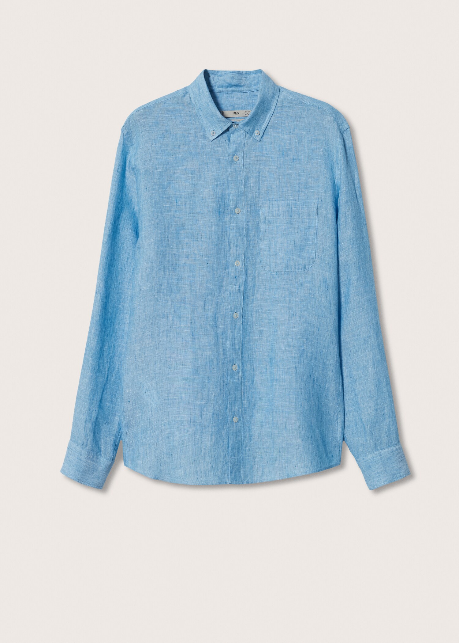 100% linen slim-fit shirt - Article without model