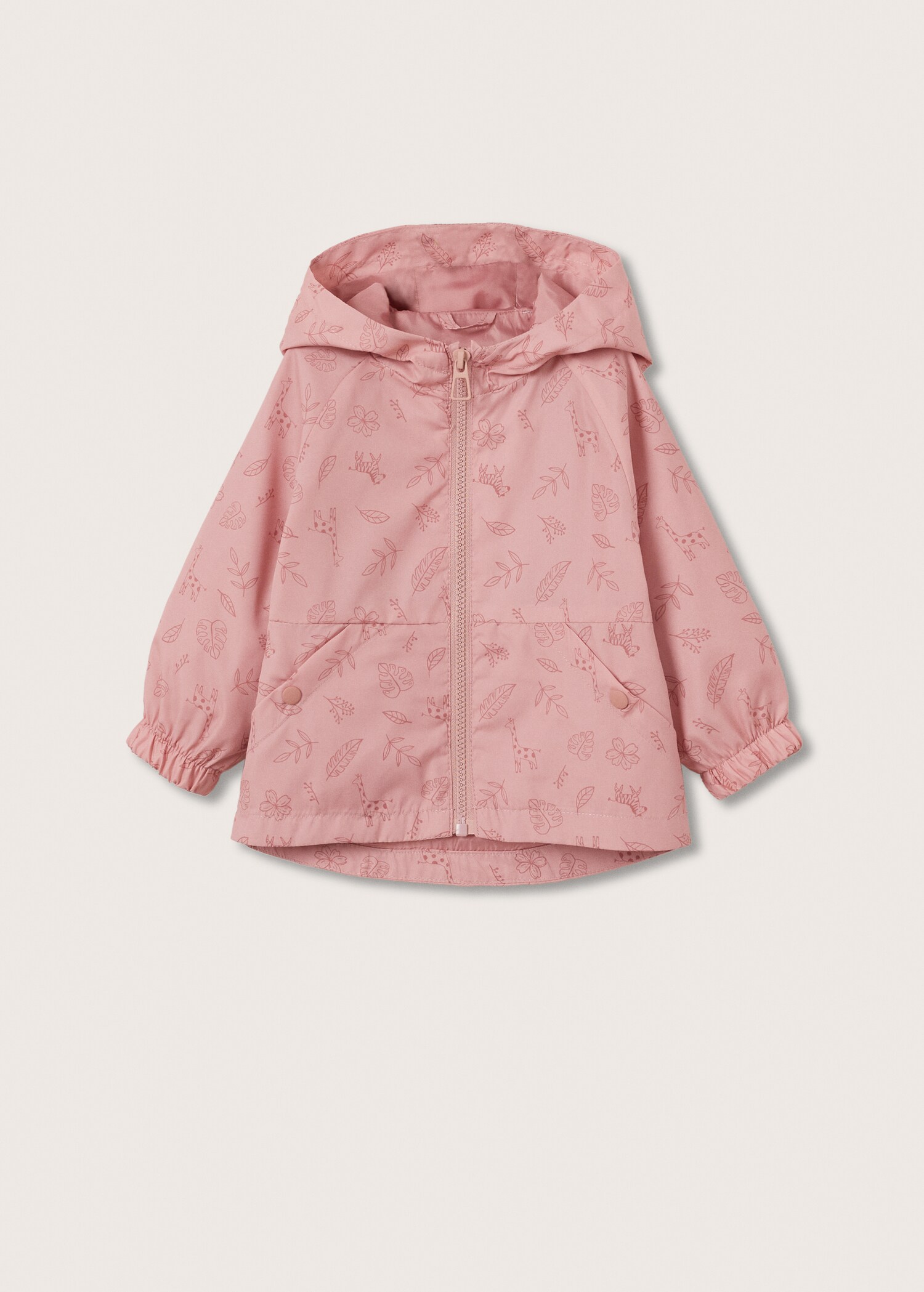 Hooded printed jacket - Article without model