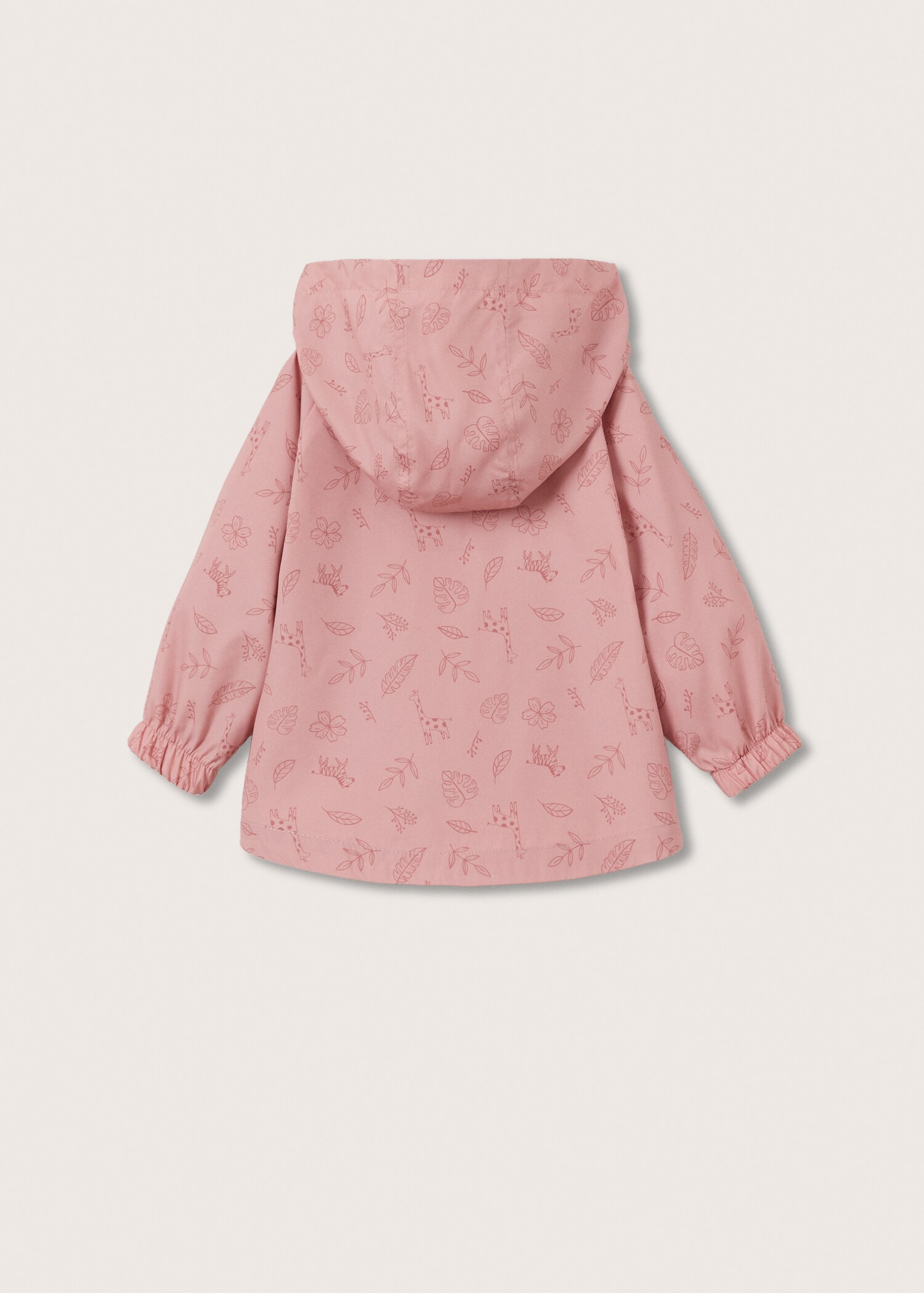 Hooded printed jacket - Reverse of the article