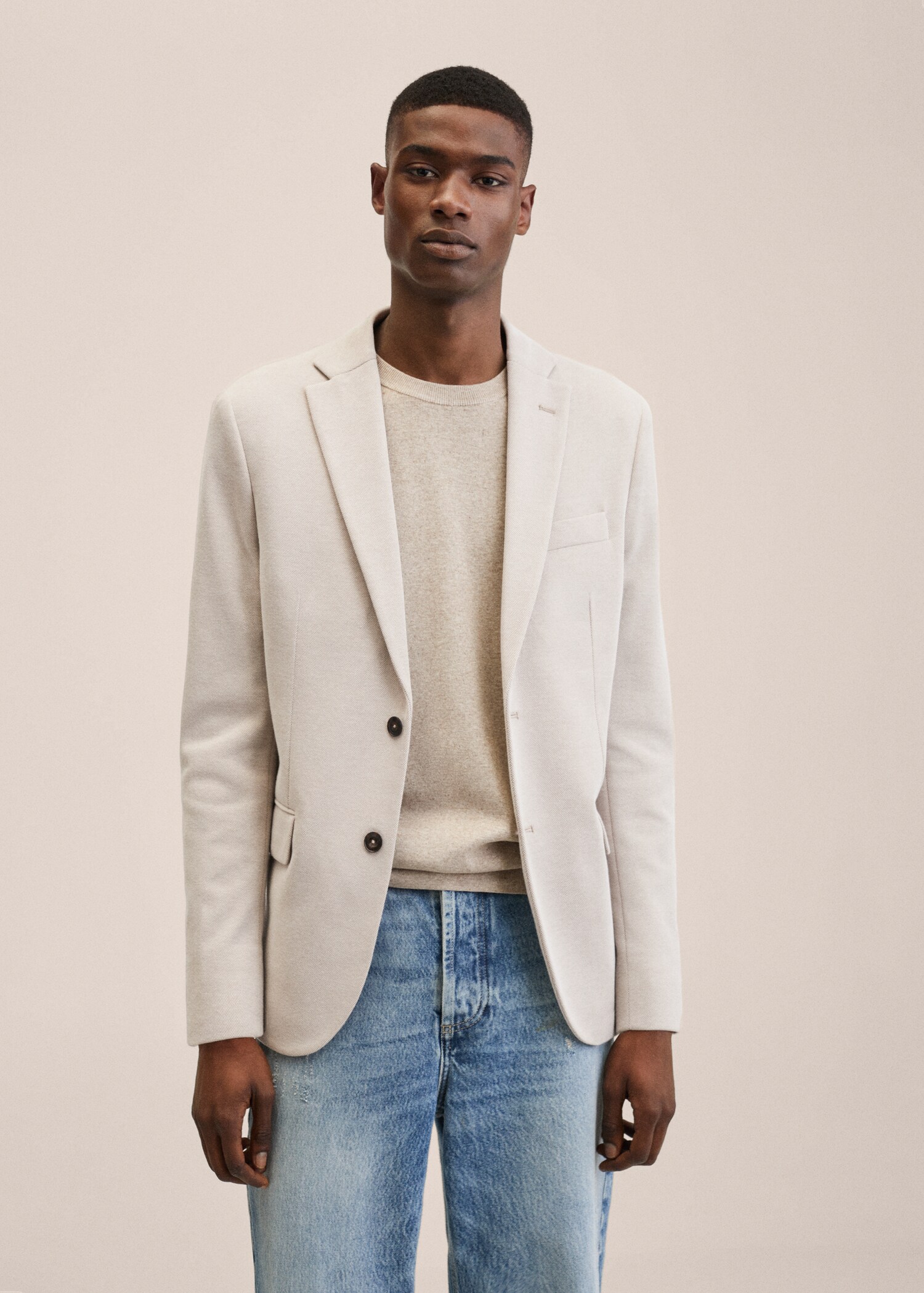 Americana slim fit microestructura - Plano medio