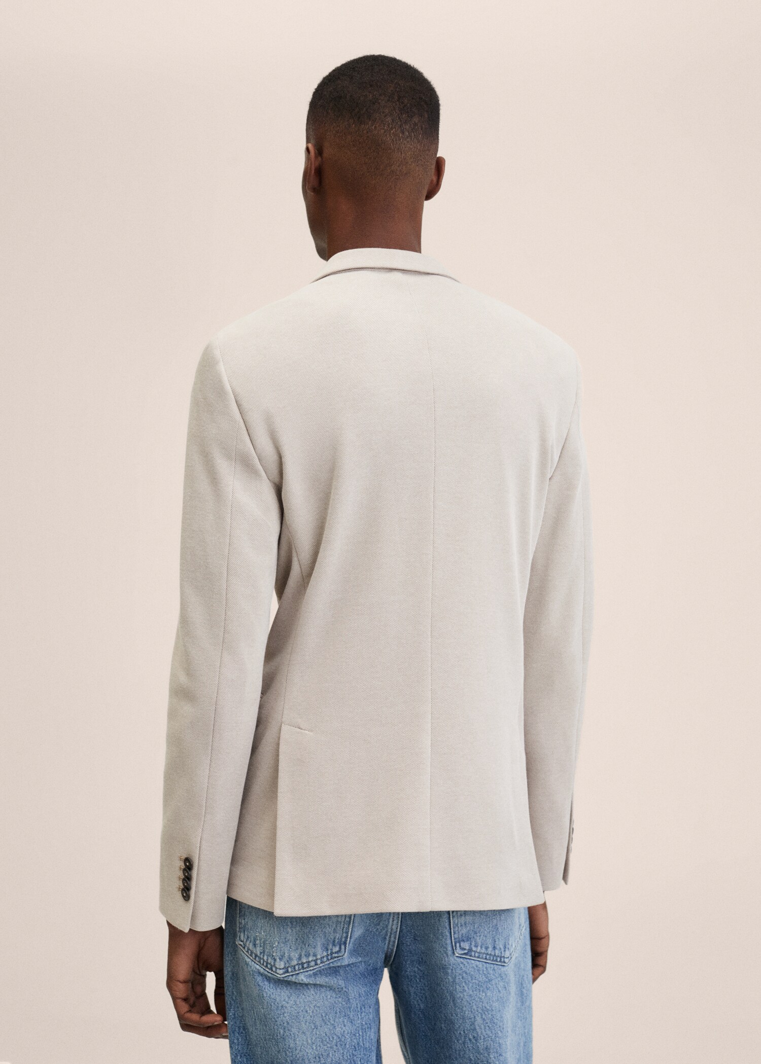 Americana slim fit microestructura - Reverso del artículo