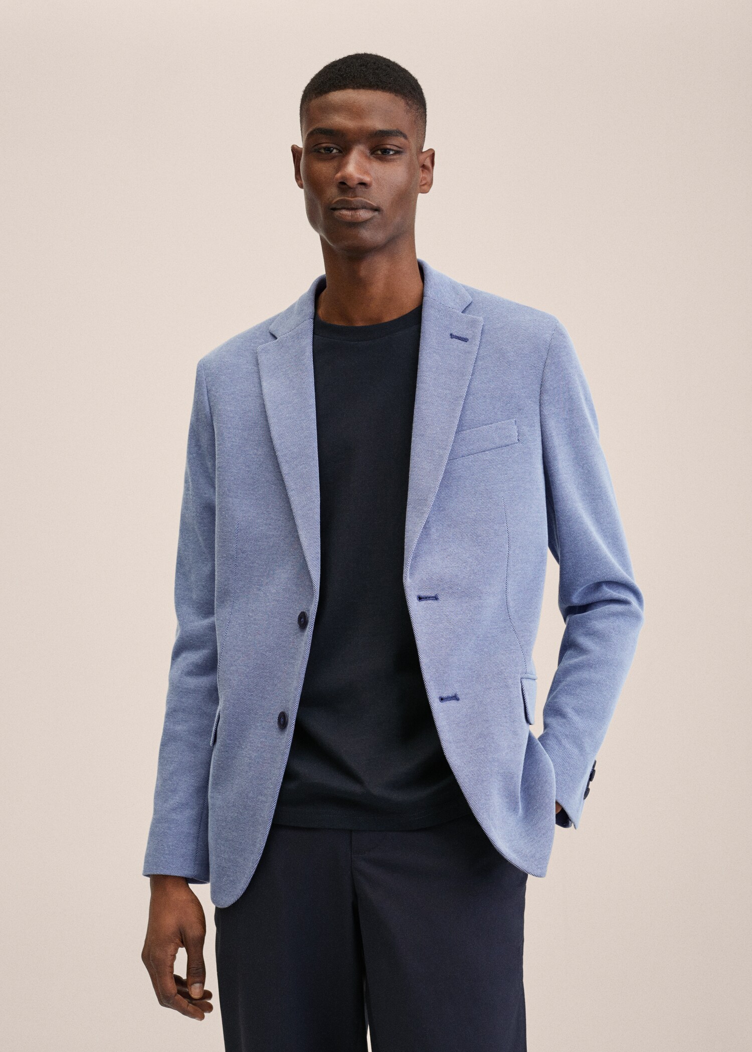 Americana slim fit microestructura - Plano medio