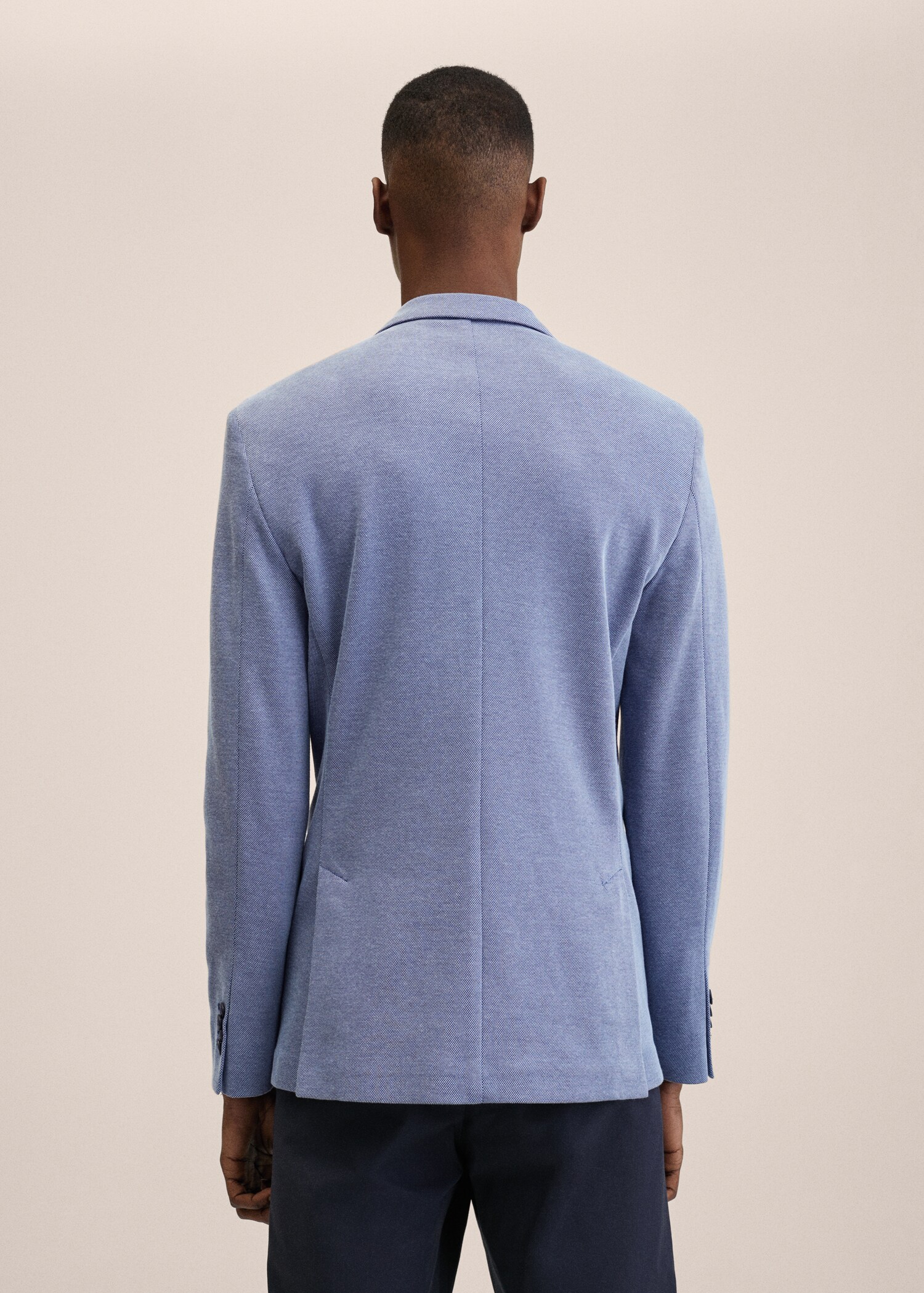 Americana slim fit microestructura - Reverso del artículo