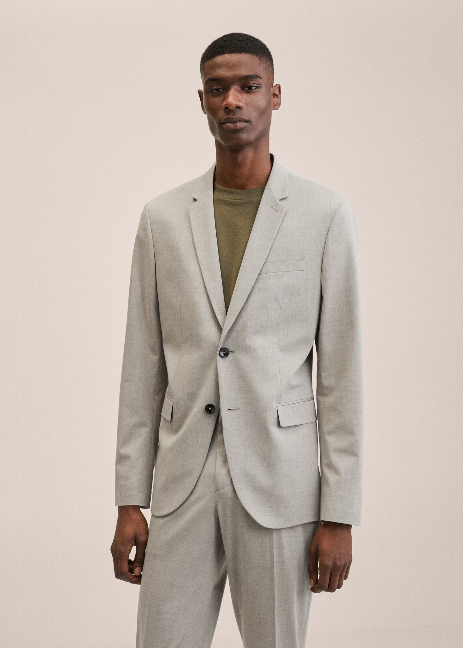 Oblekové sako super slim fit - Náhled ve středové rovině