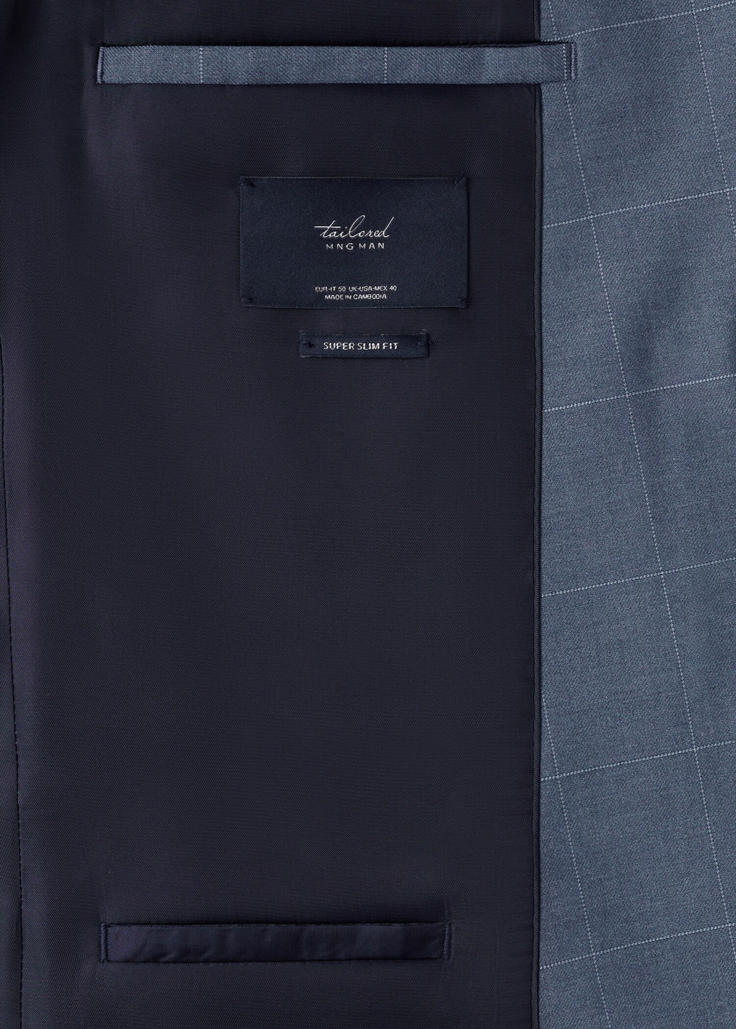 Americana traje super slim fit cuadros - Detalle del artículo 8