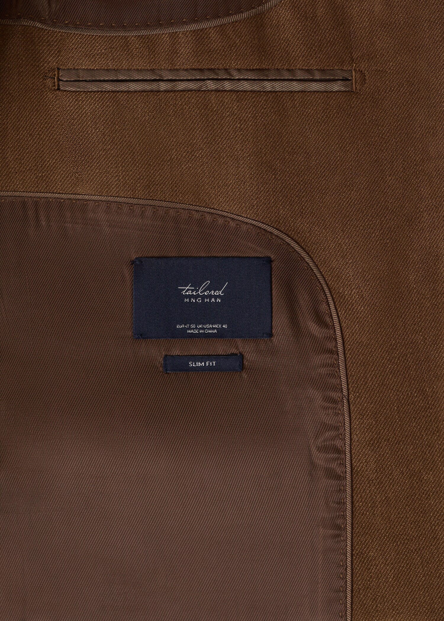 Slim fit linen suit blazer - Details of the article 7