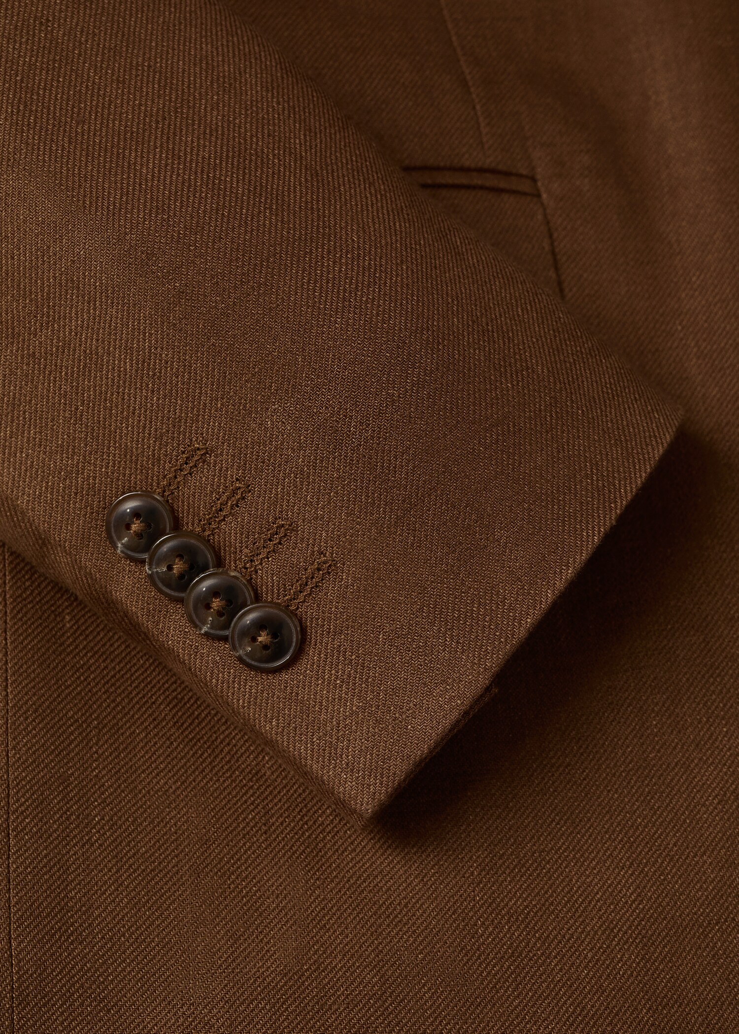 Slim fit linen suit blazer - Details of the article 8