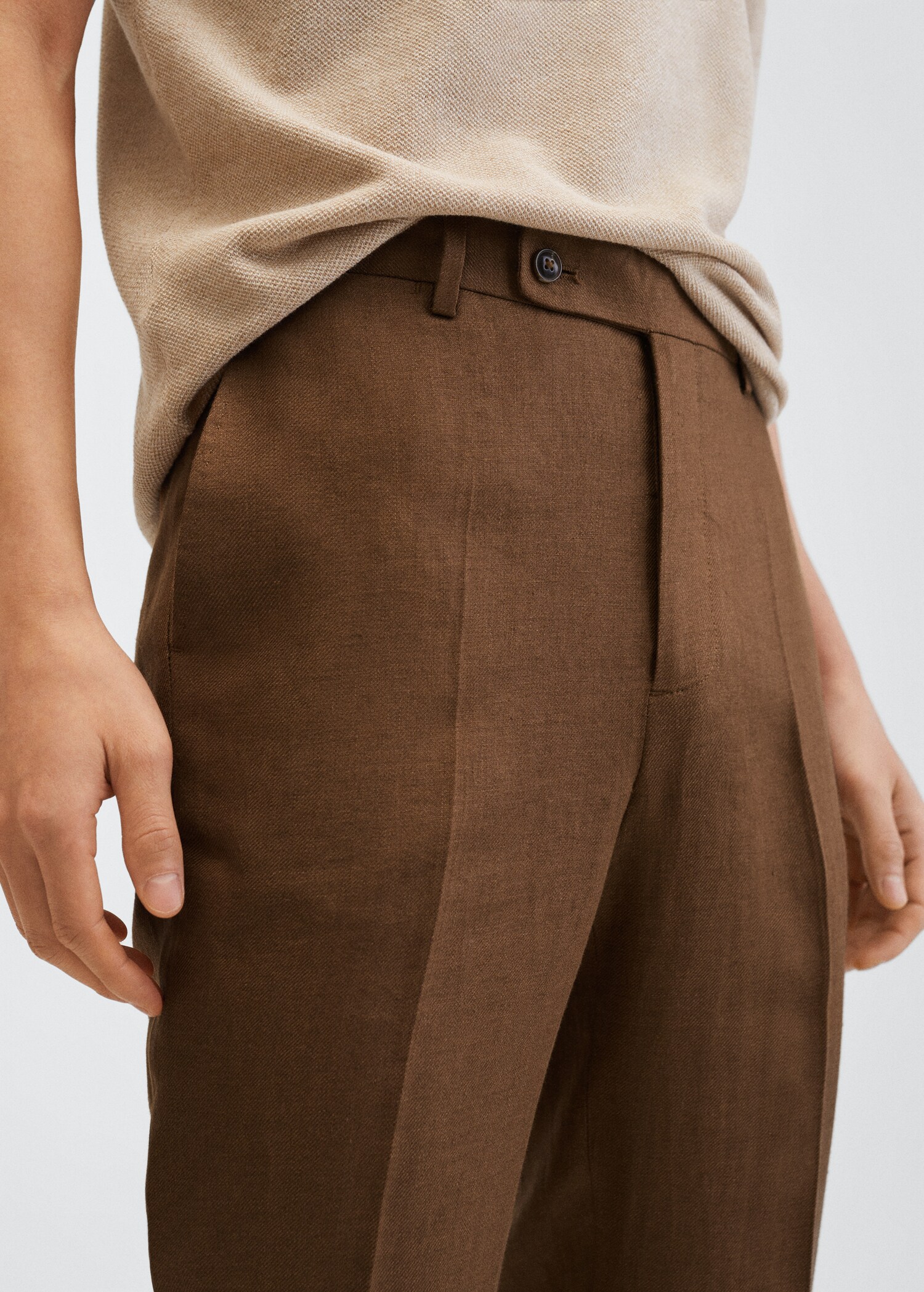  Linen suit trousers - Details of the article 1