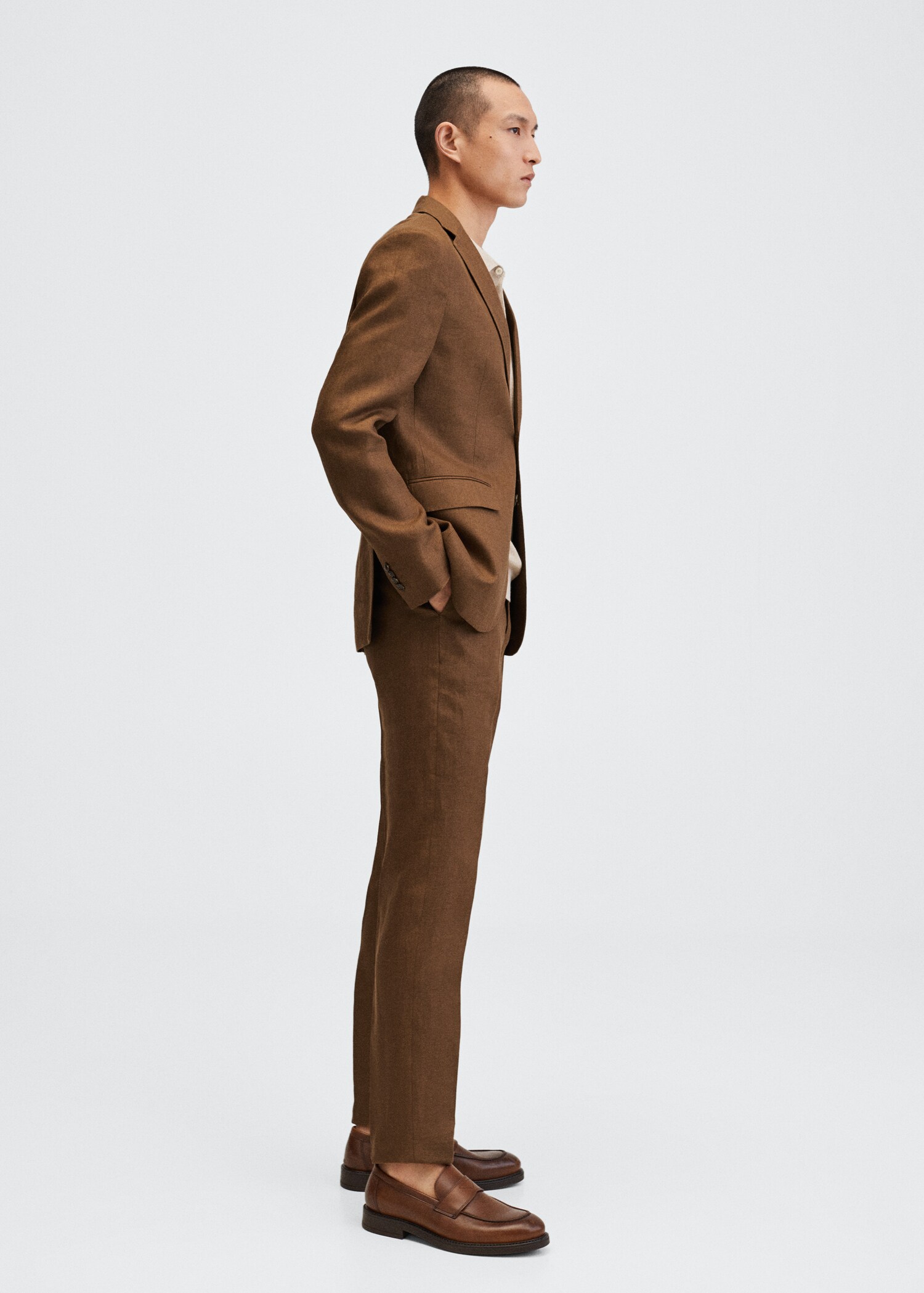  Linen suit trousers - Details of the article 2