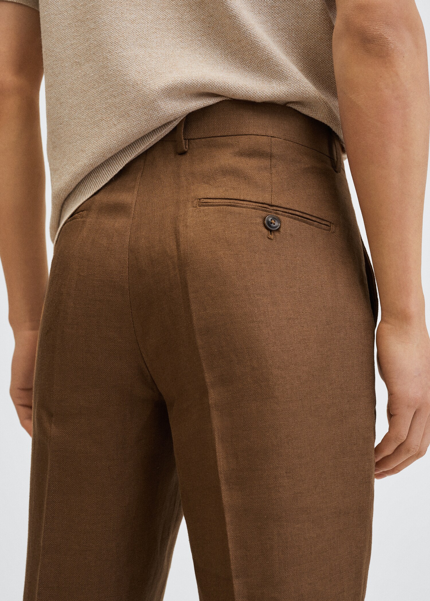  Linen suit trousers - Details of the article 3