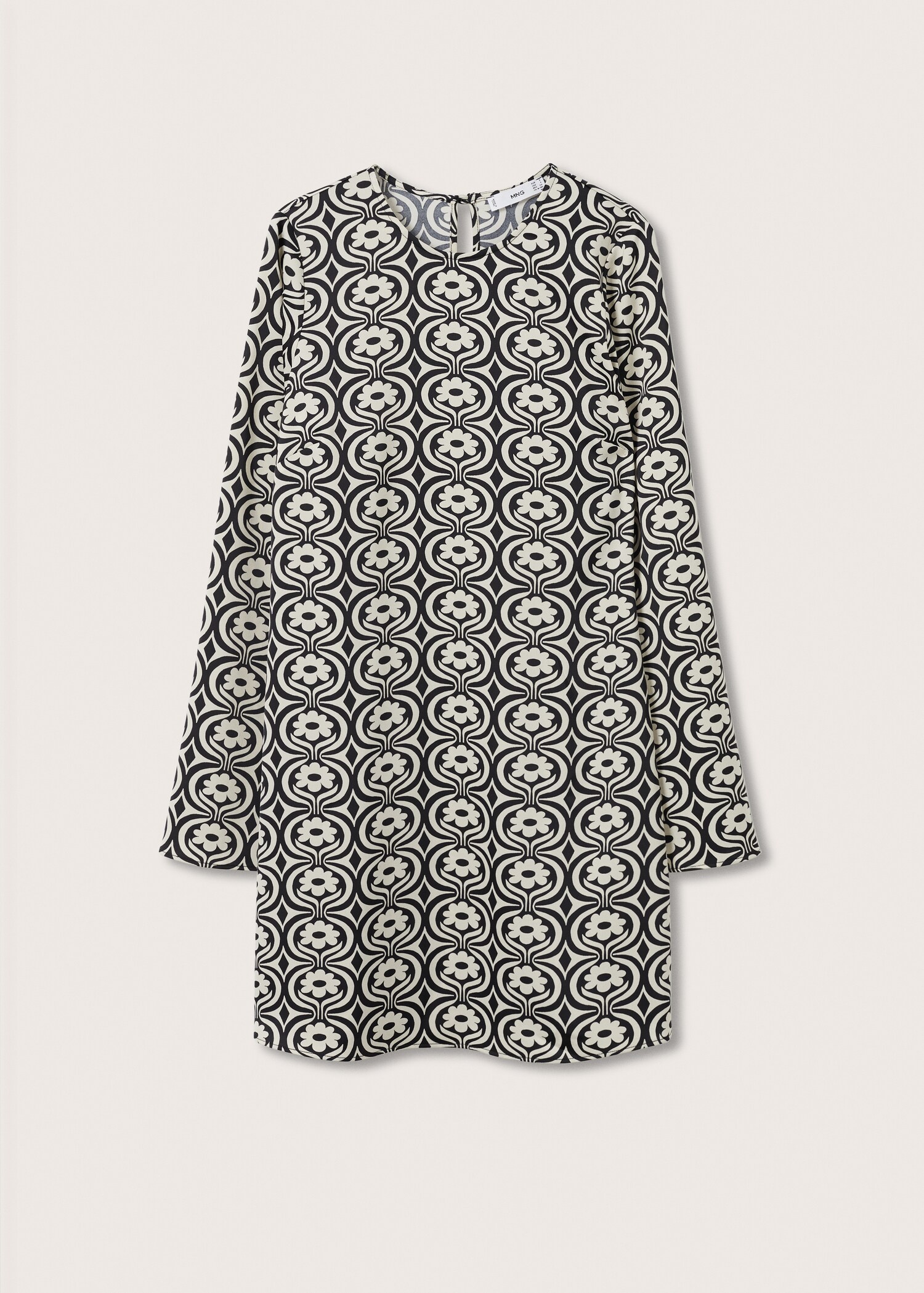 Vestido estampado retro - Artículo sin modelo