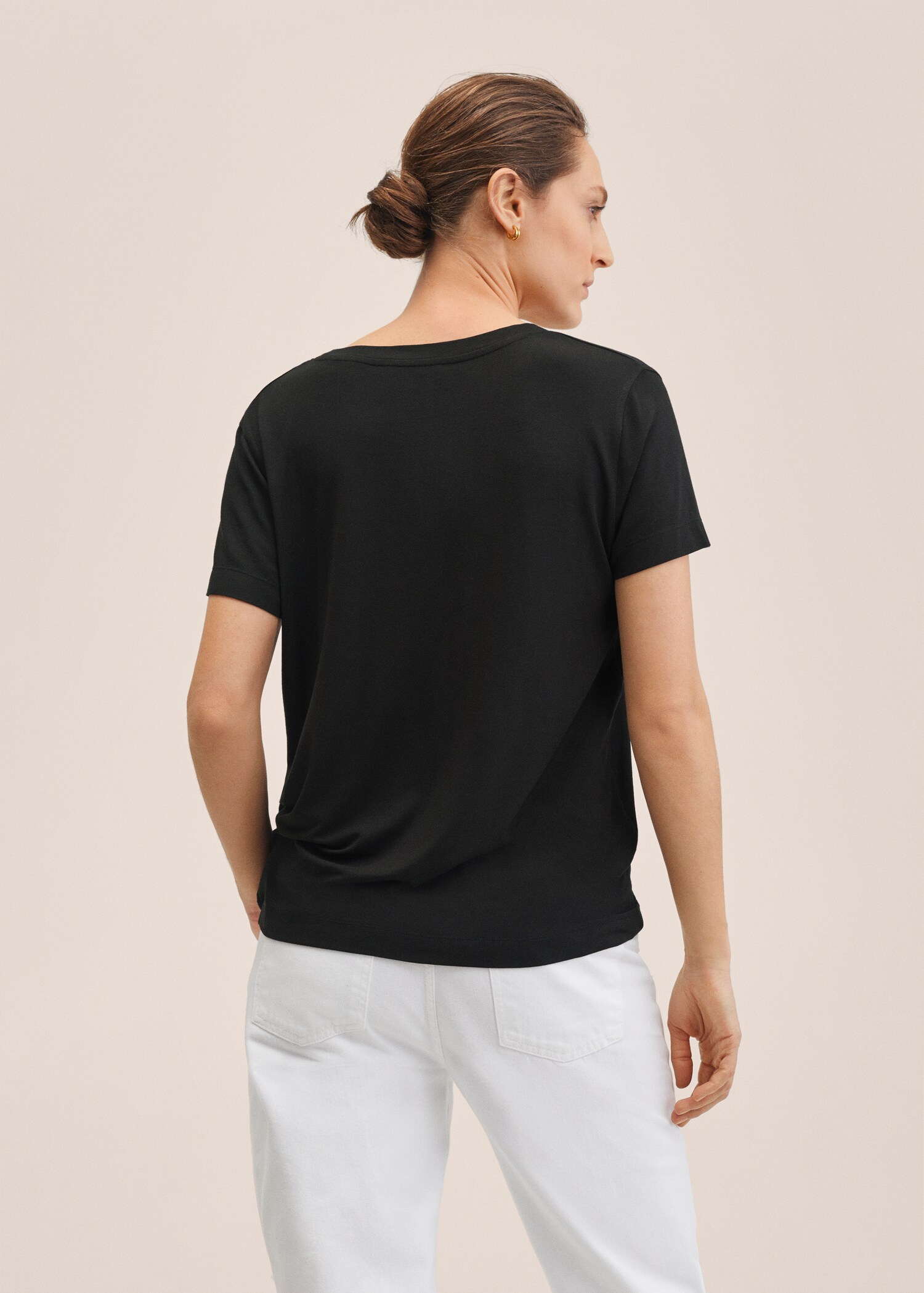 Camiseta escote pico - Reverso del artículo