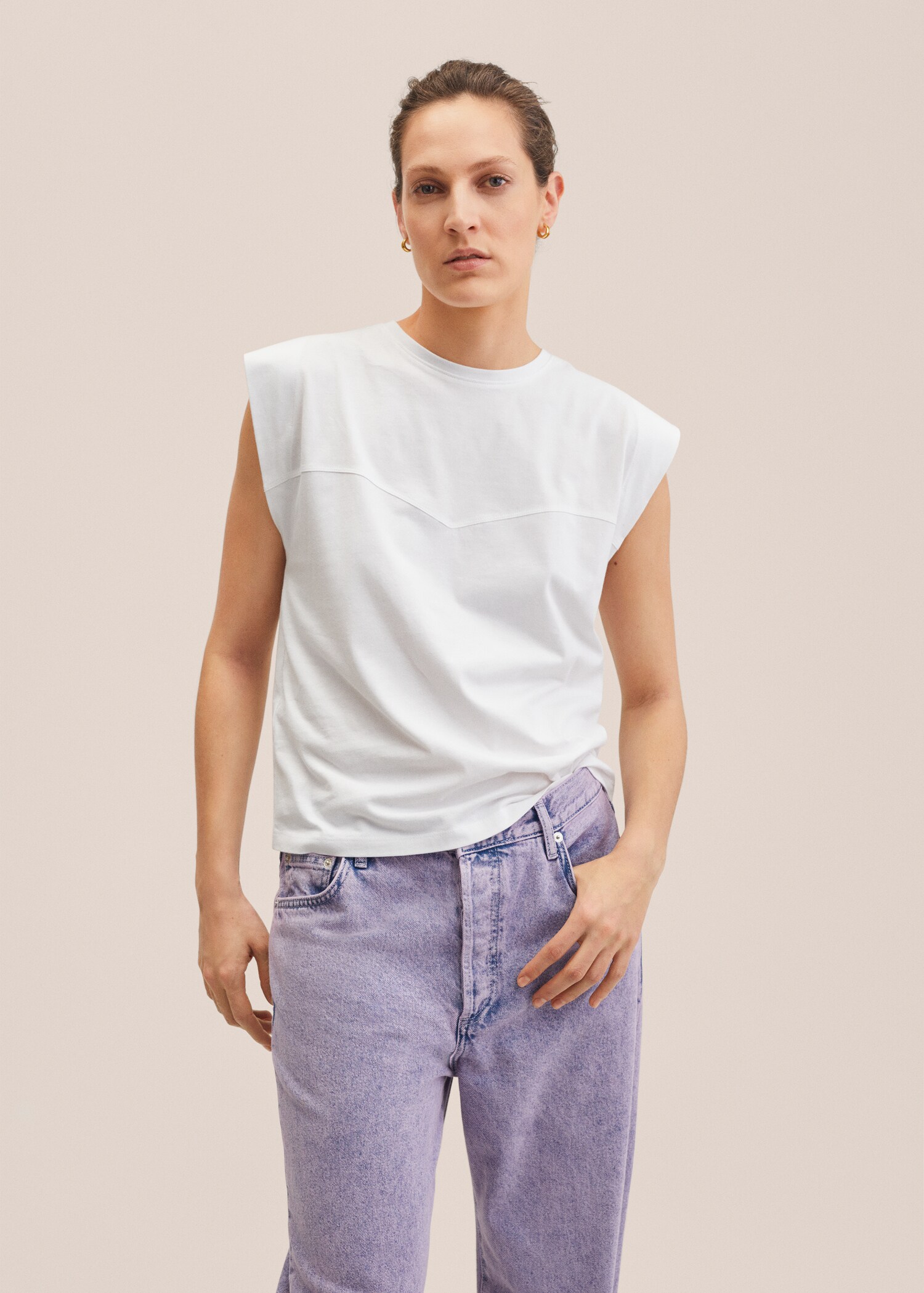 Seam detail T-shirt - Medium plane