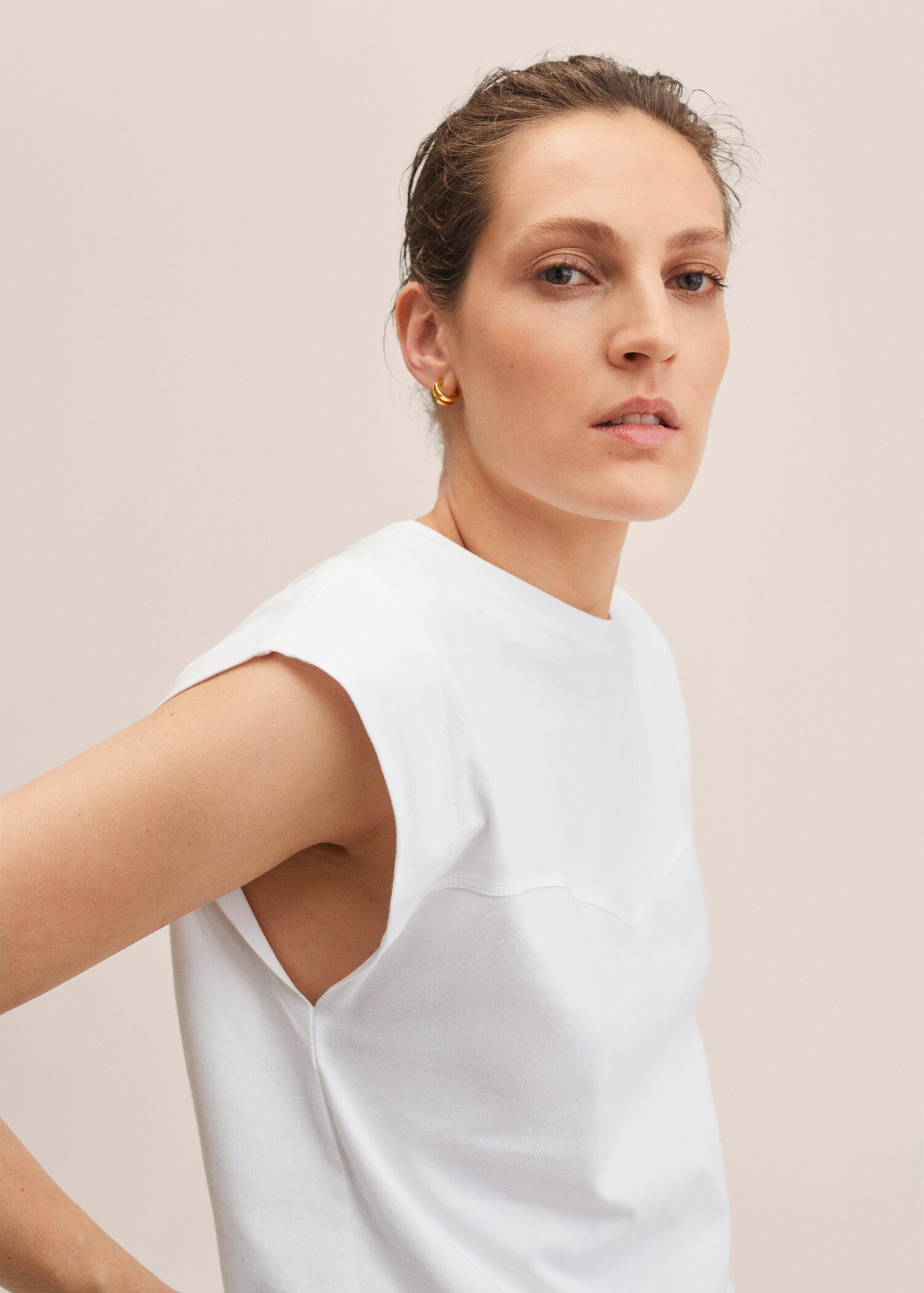 Seam detail T-shirt - Details of the article 1
