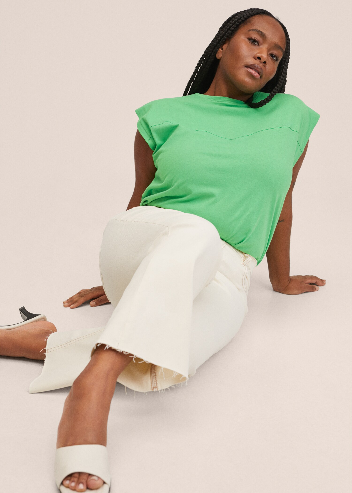 Seam detail T-shirt - Details of the article 4