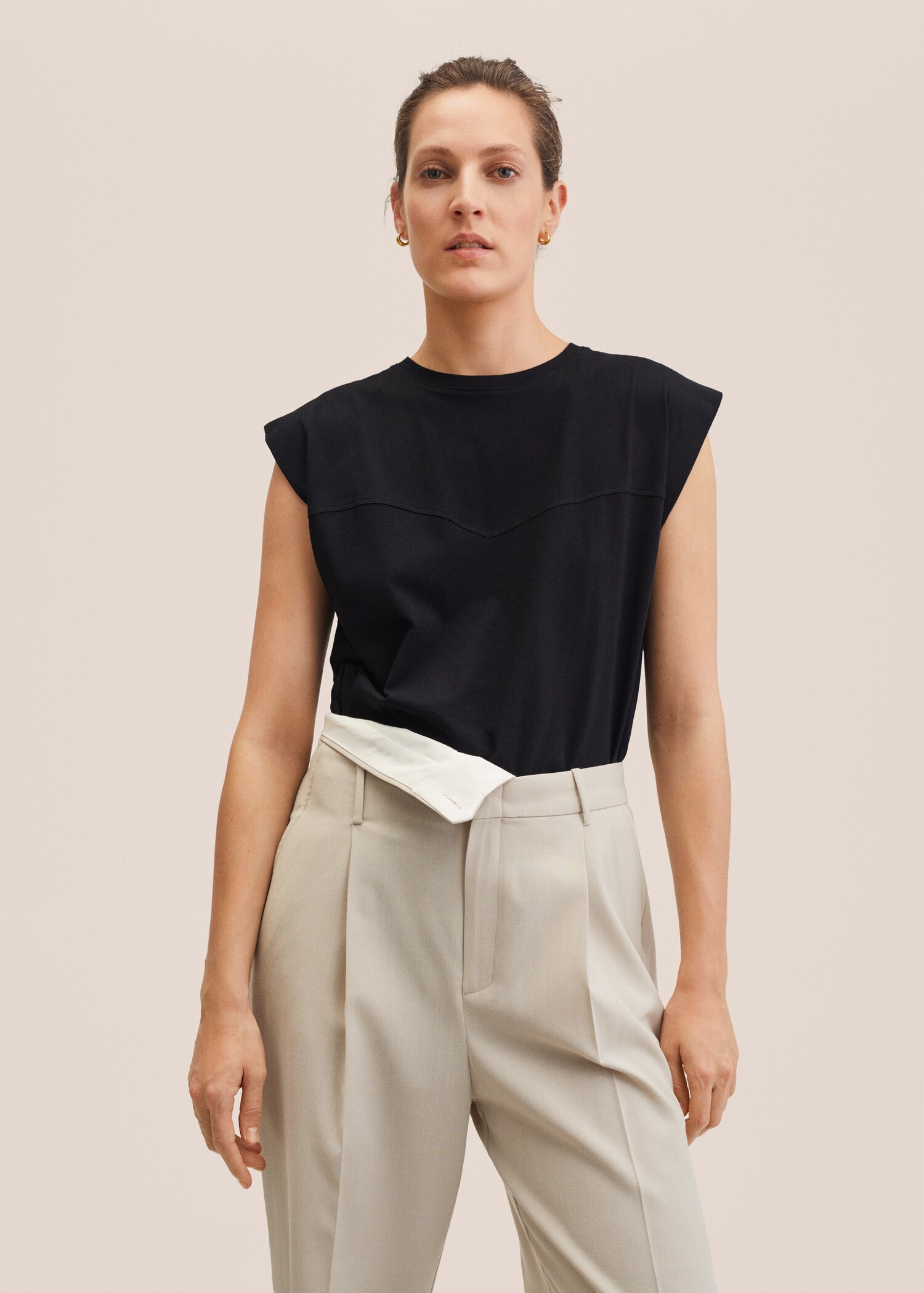Seam detail T-shirt - Medium plane
