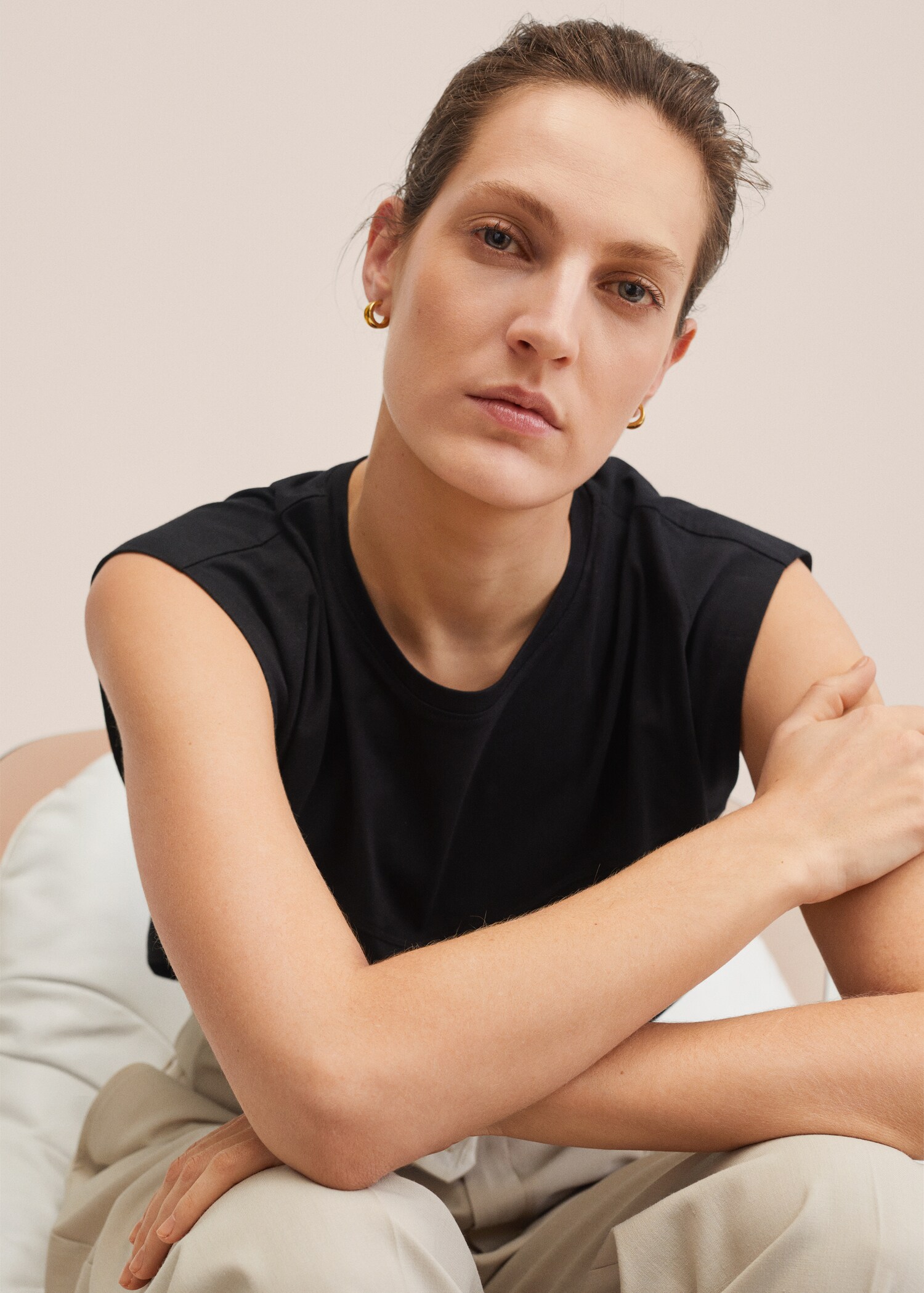 Seam detail T-shirt - Details of the article 2