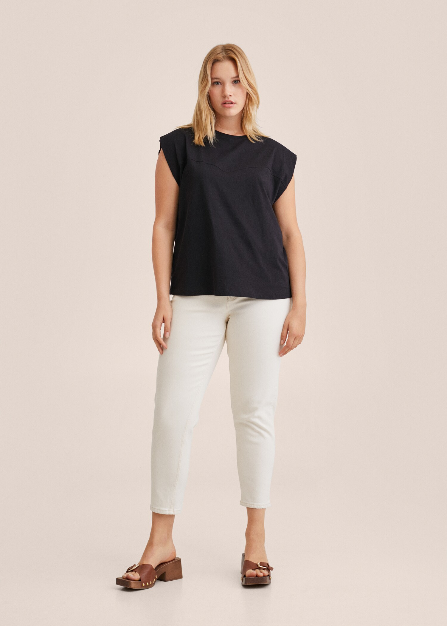Seam detail T-shirt - Details of the article 3