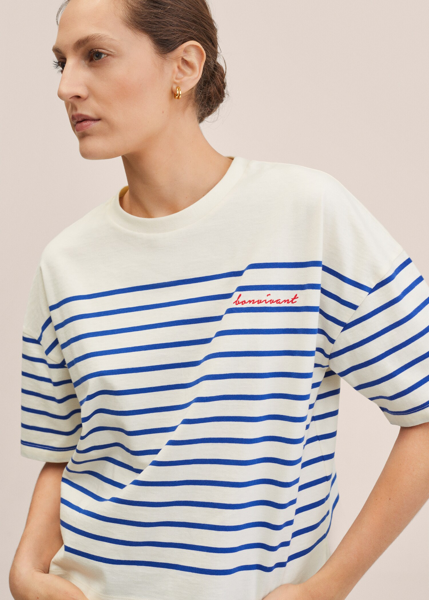 Camiseta crop rayas - Detalle del artículo 1