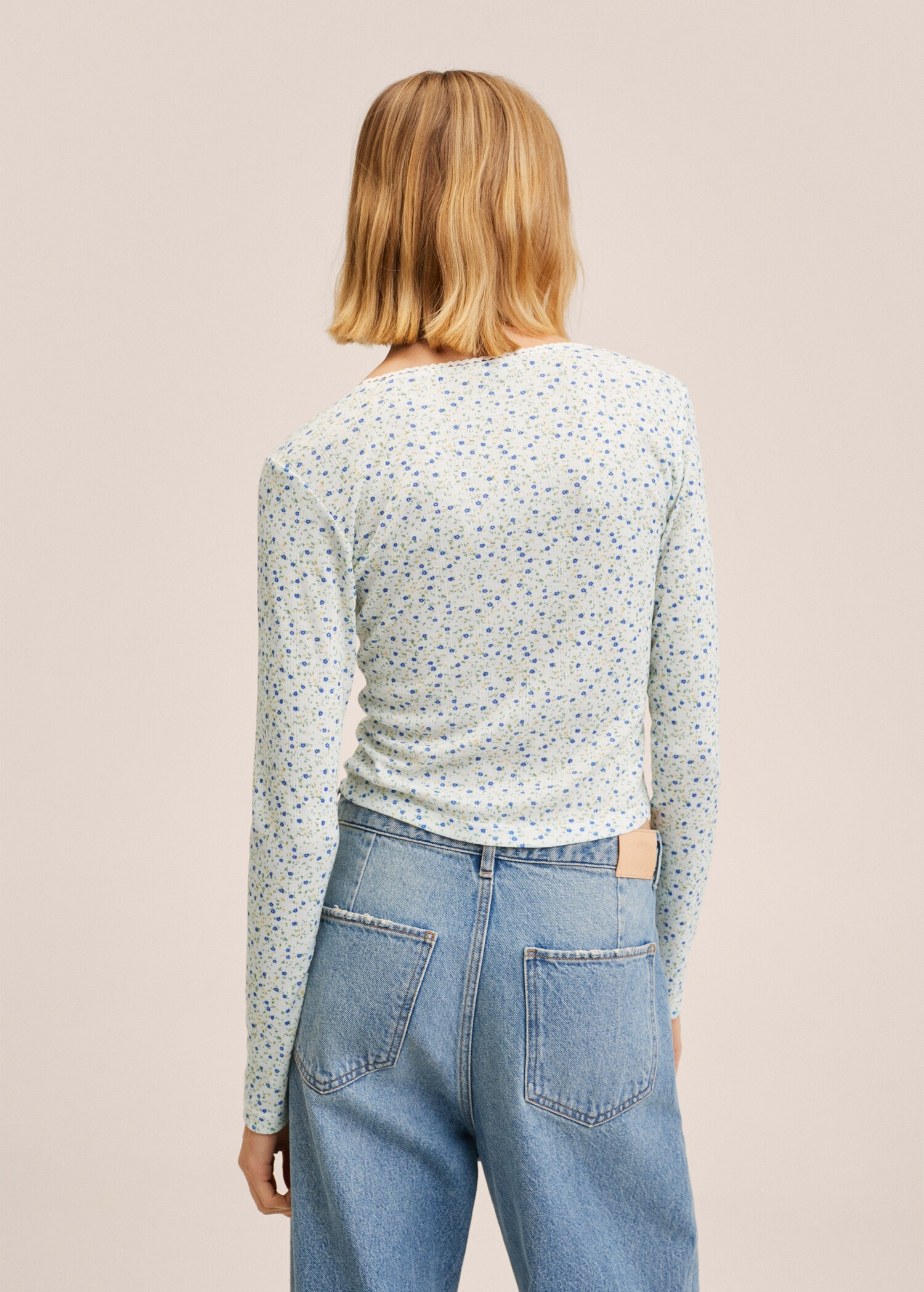 T-shirt imprimé floral - Verso de l’article