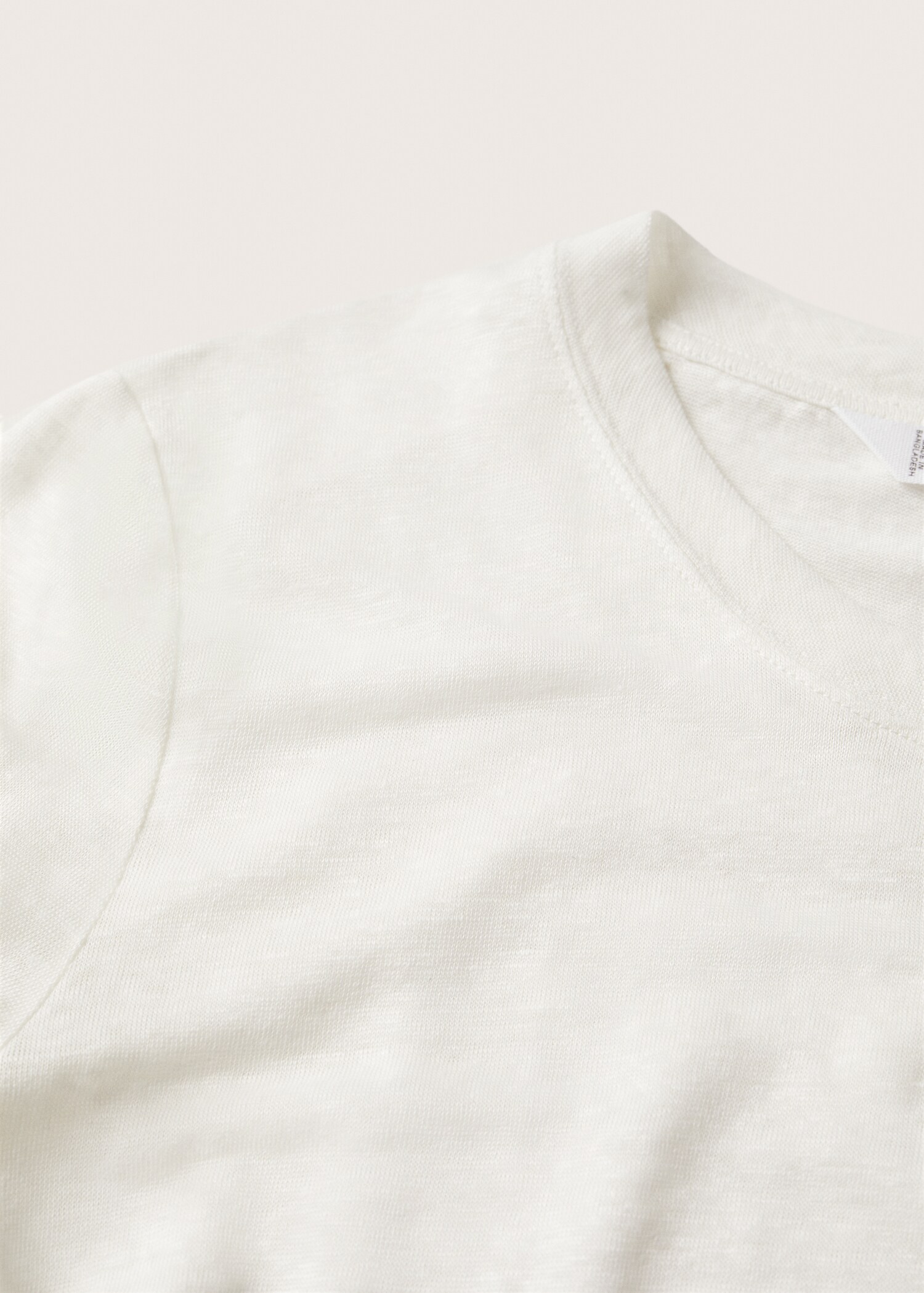 100% linen t-shirt - Details of the article 8
