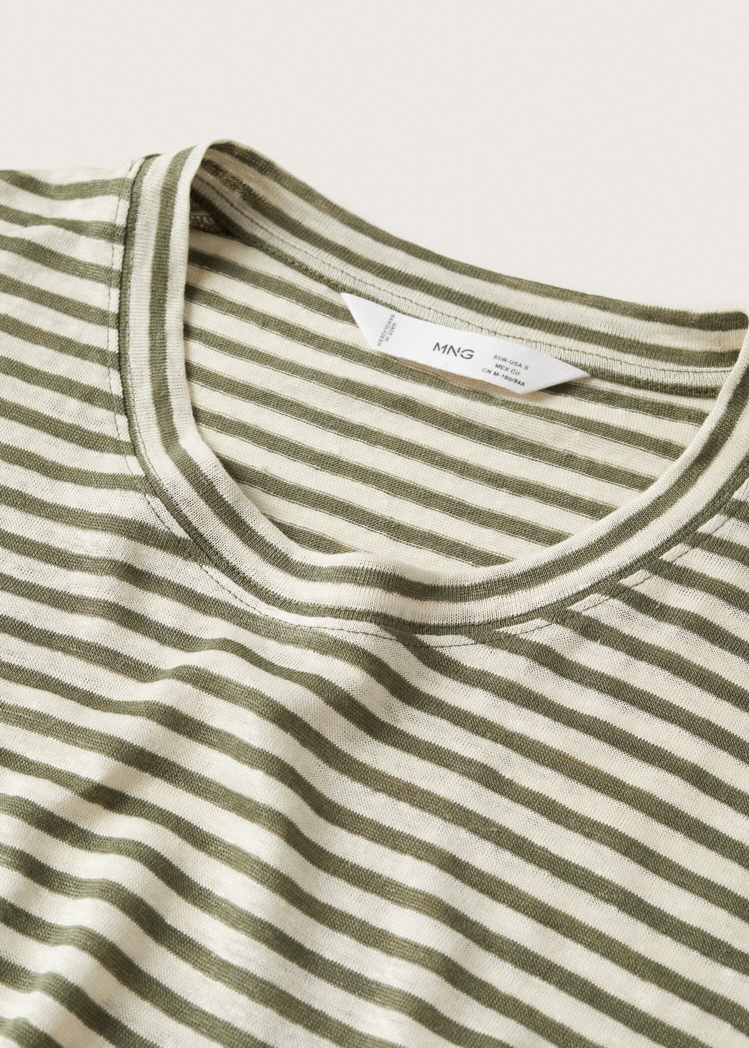 100% linen t-shirt - Details of the article 8