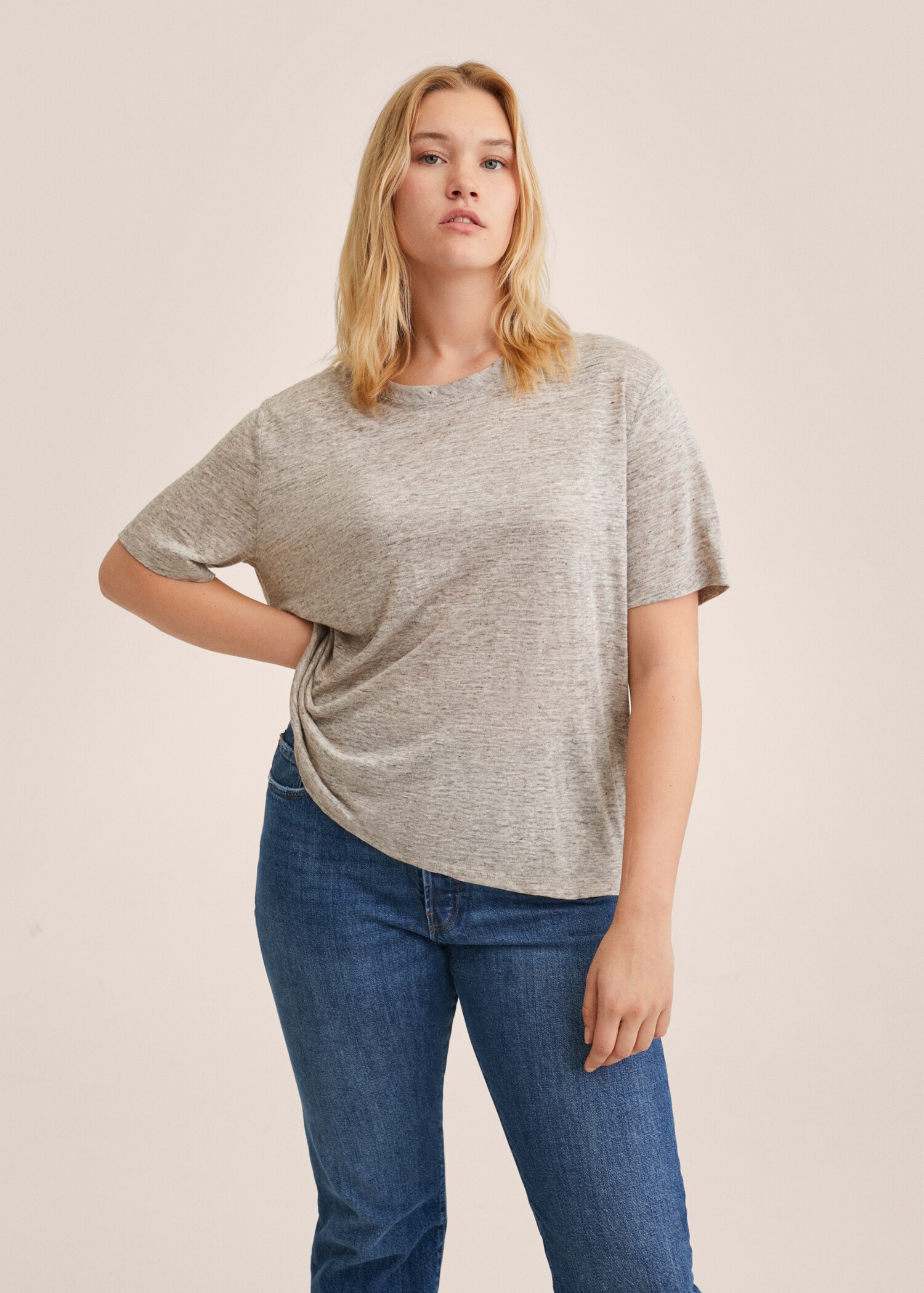100% linen t-shirt - Details of the article 5