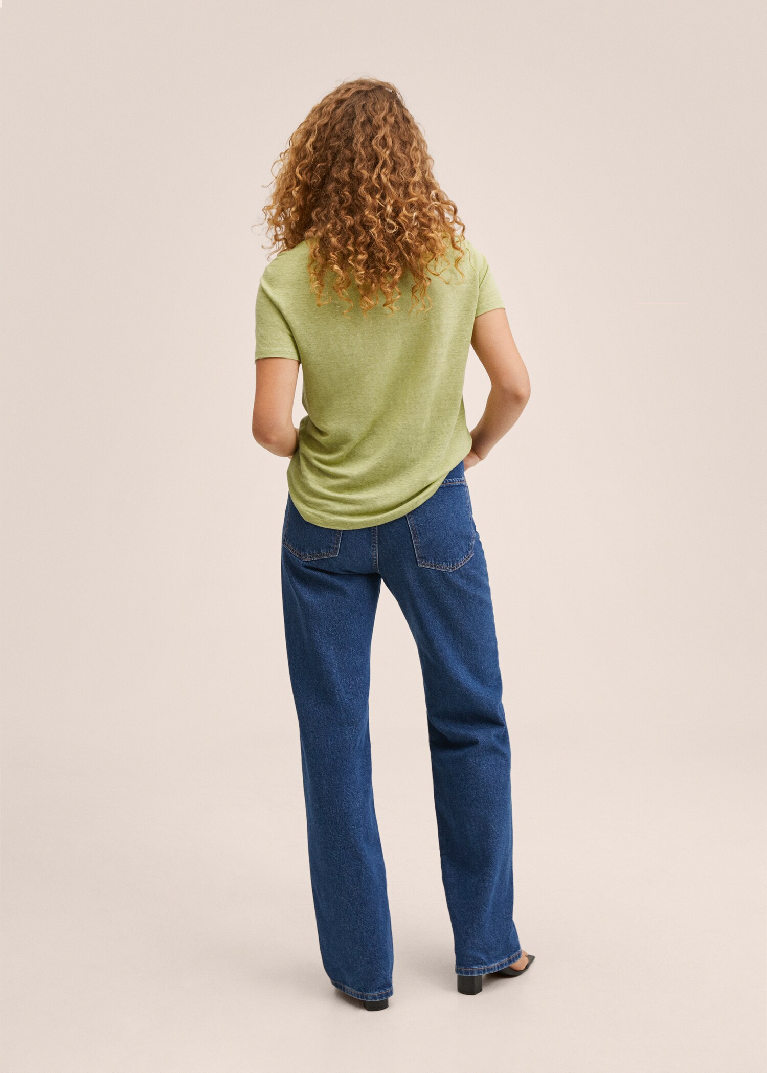 100% linen t-shirt - Reverse of the article