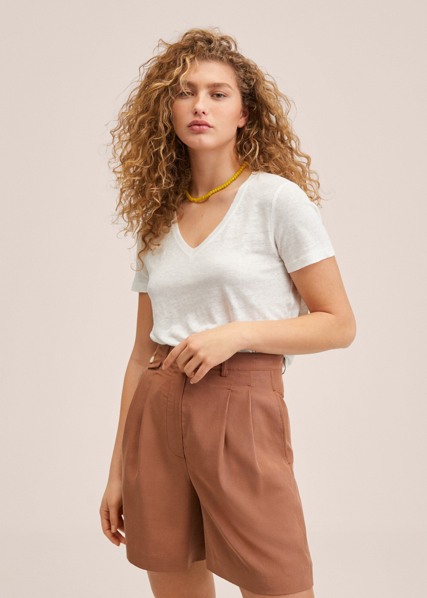 100% linen t-shirt - Medium plane