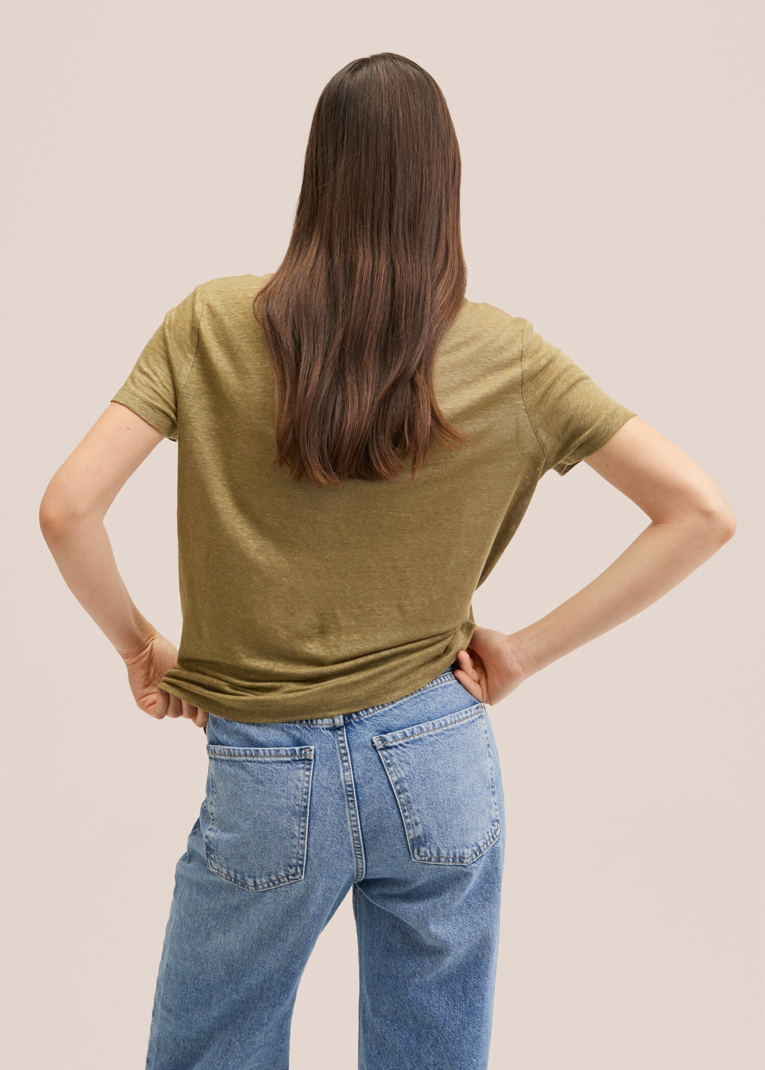 100% linen t-shirt - Reverse of the article