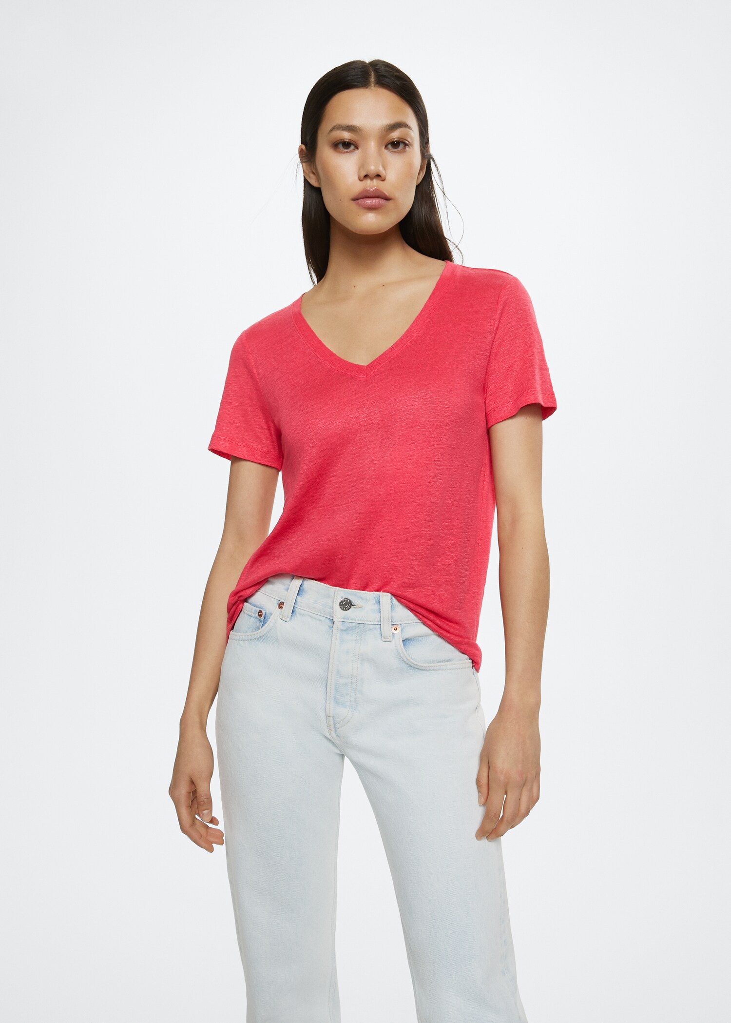 100% linen t-shirt - Medium plane
