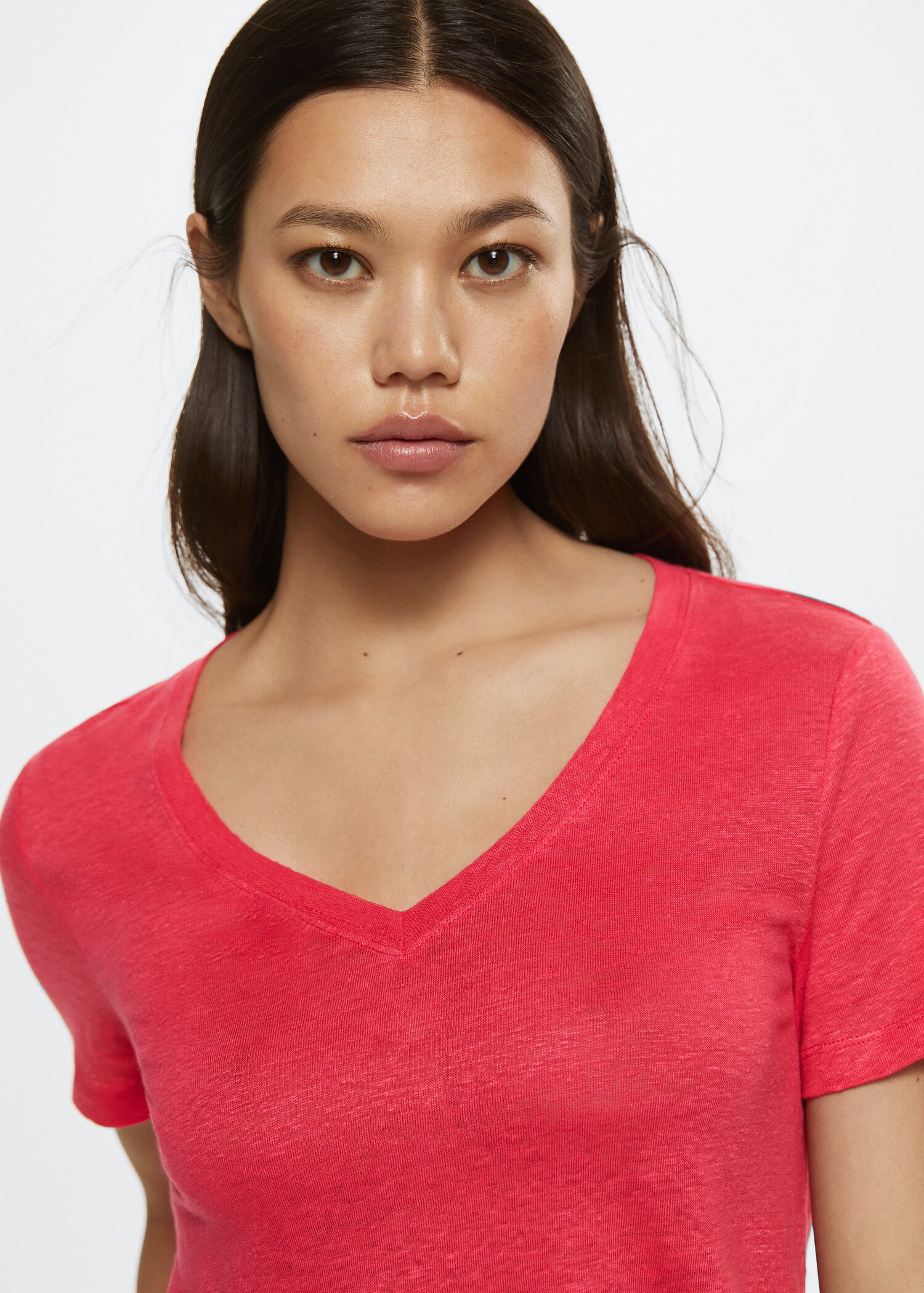 100% linen t-shirt - Details of the article 1