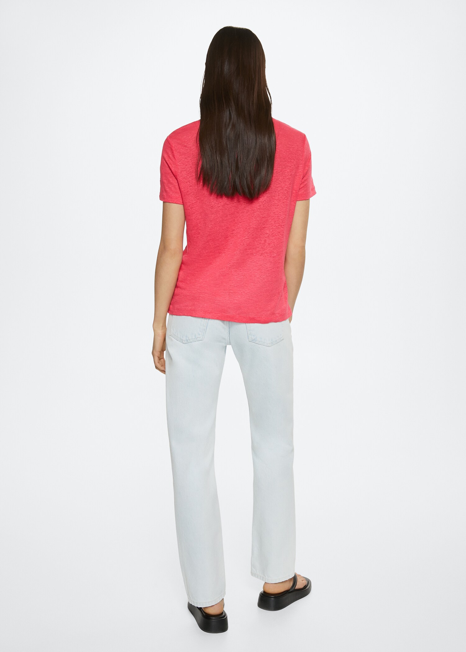 100% linen t-shirt - Reverse of the article