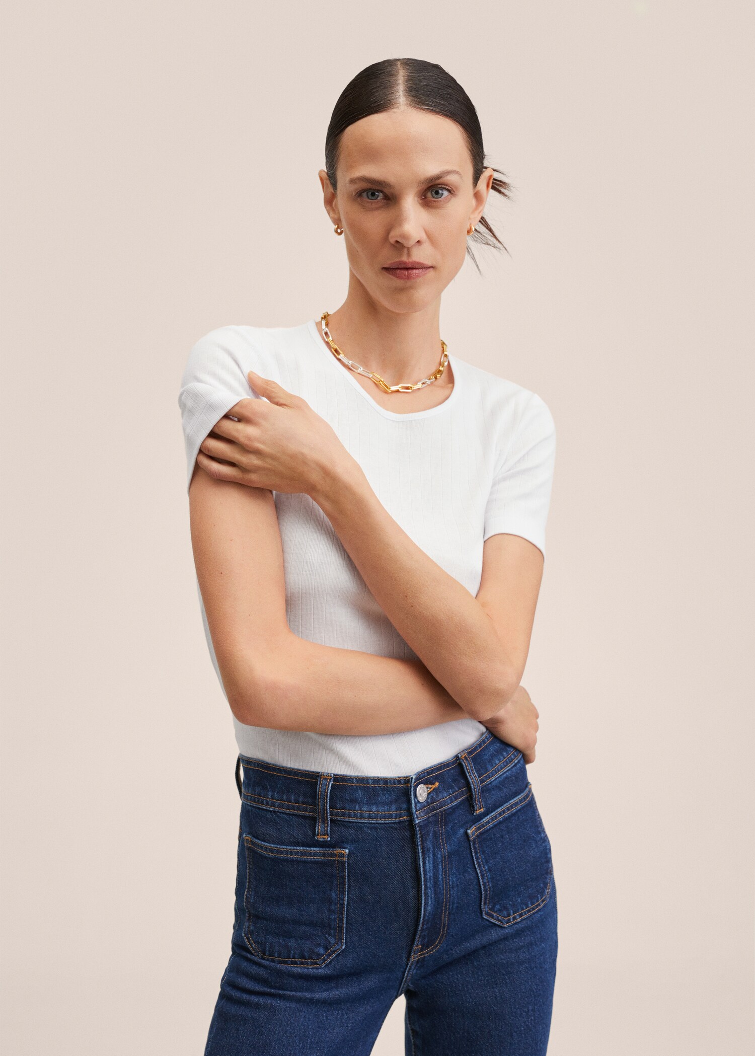 100% cotton T-shirt - Medium plane