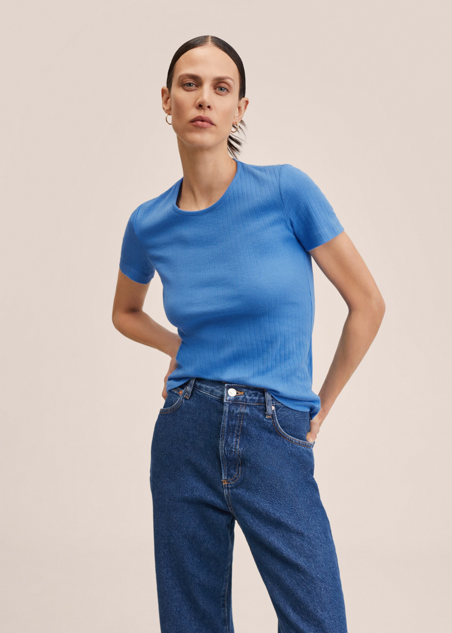 100% cotton T-shirt - Medium plane