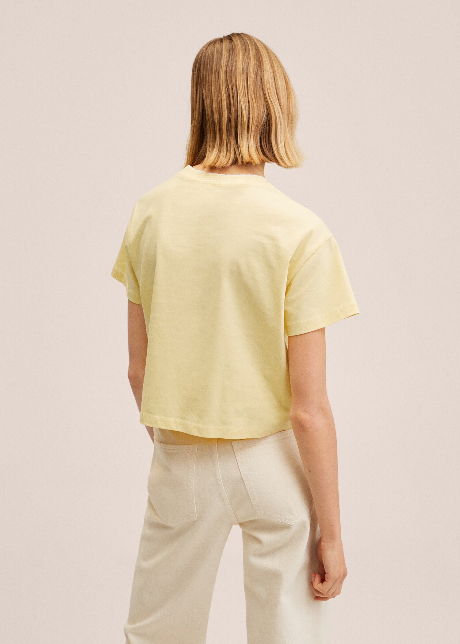 Camiseta cuello bordado - Reverso del artículo