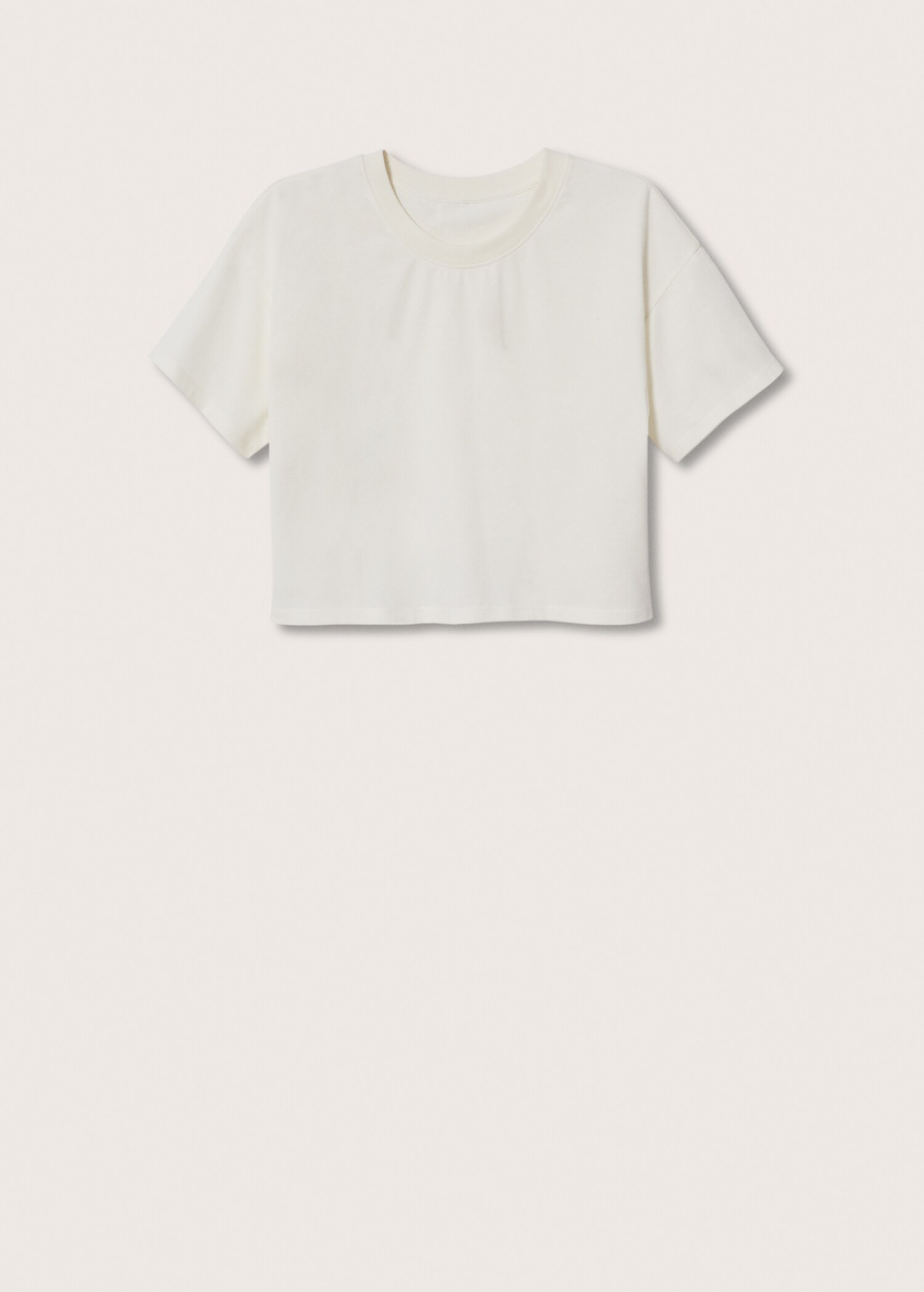 Bavlněné tričko crop - Zboží bez modelu