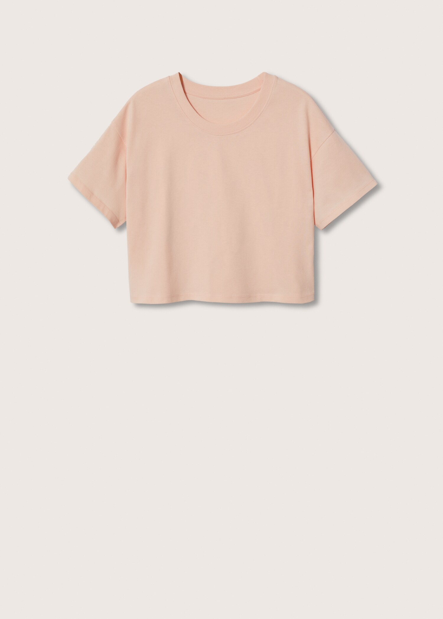 Bavlněné tričko crop - Zboží bez modelu