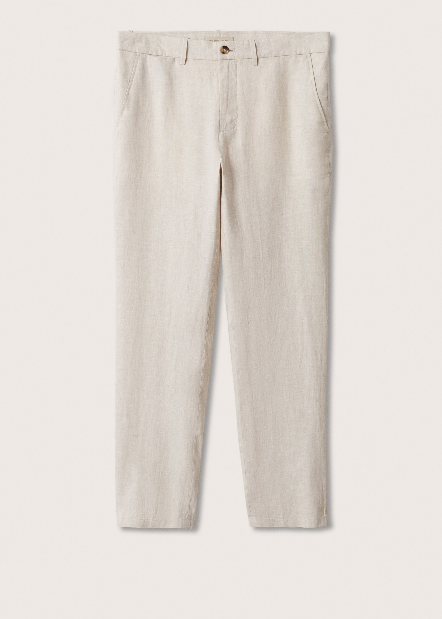Slim fit linen trousers - Article without model