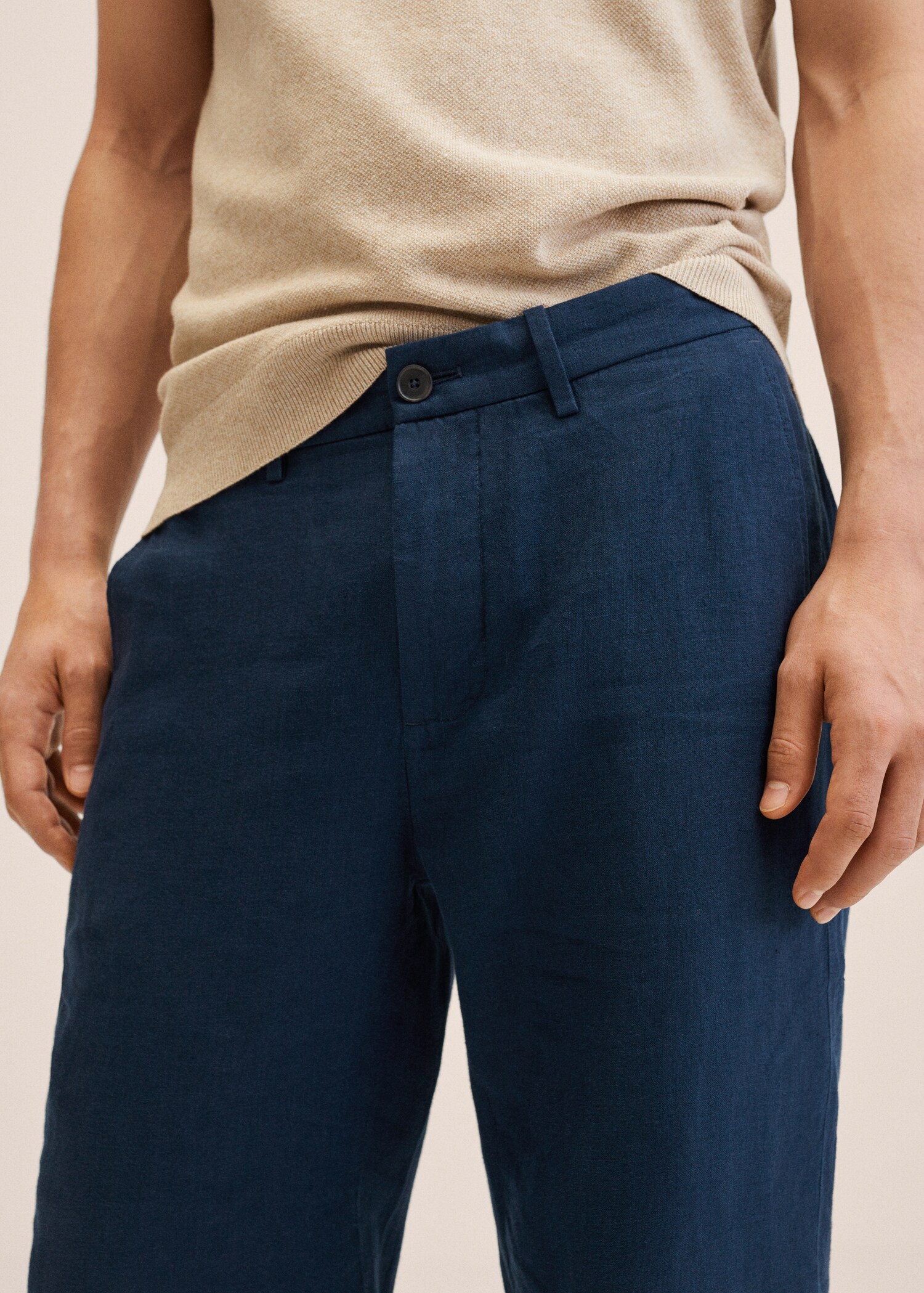 Pantalon lin slim fit - Détail de l'article 1